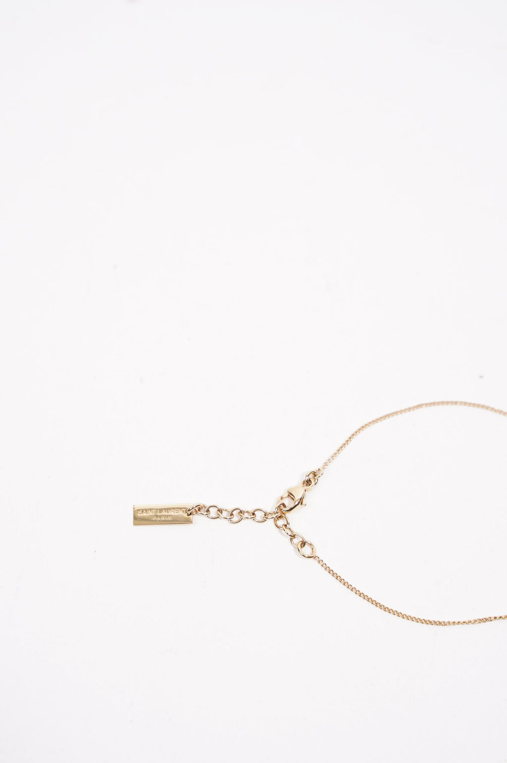 Saint Laurent Womens Opyum Charm Bracelet Gold Finish Brass