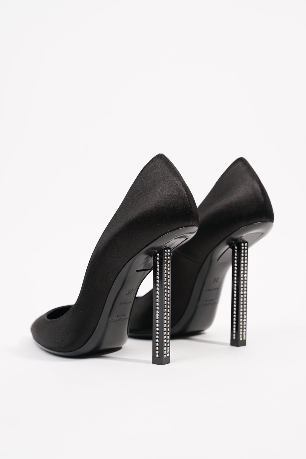 Saint Laurent Womens Tower 110 Black / Silver EU 36 / UK 3