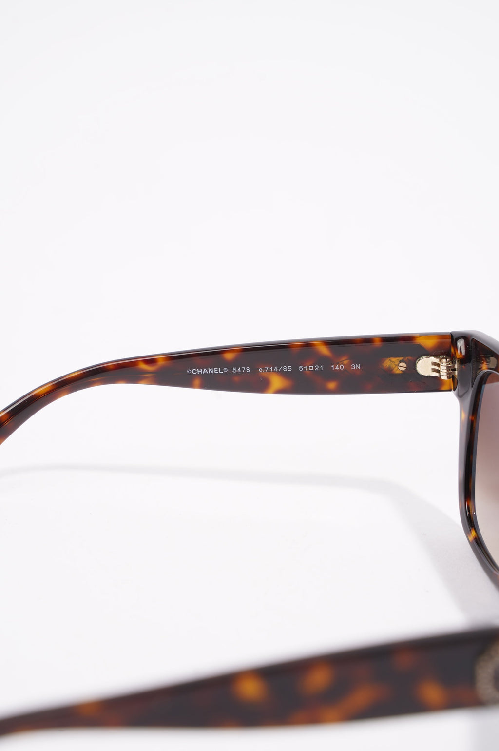 Chanel Womens Dark Havana Black / Brown