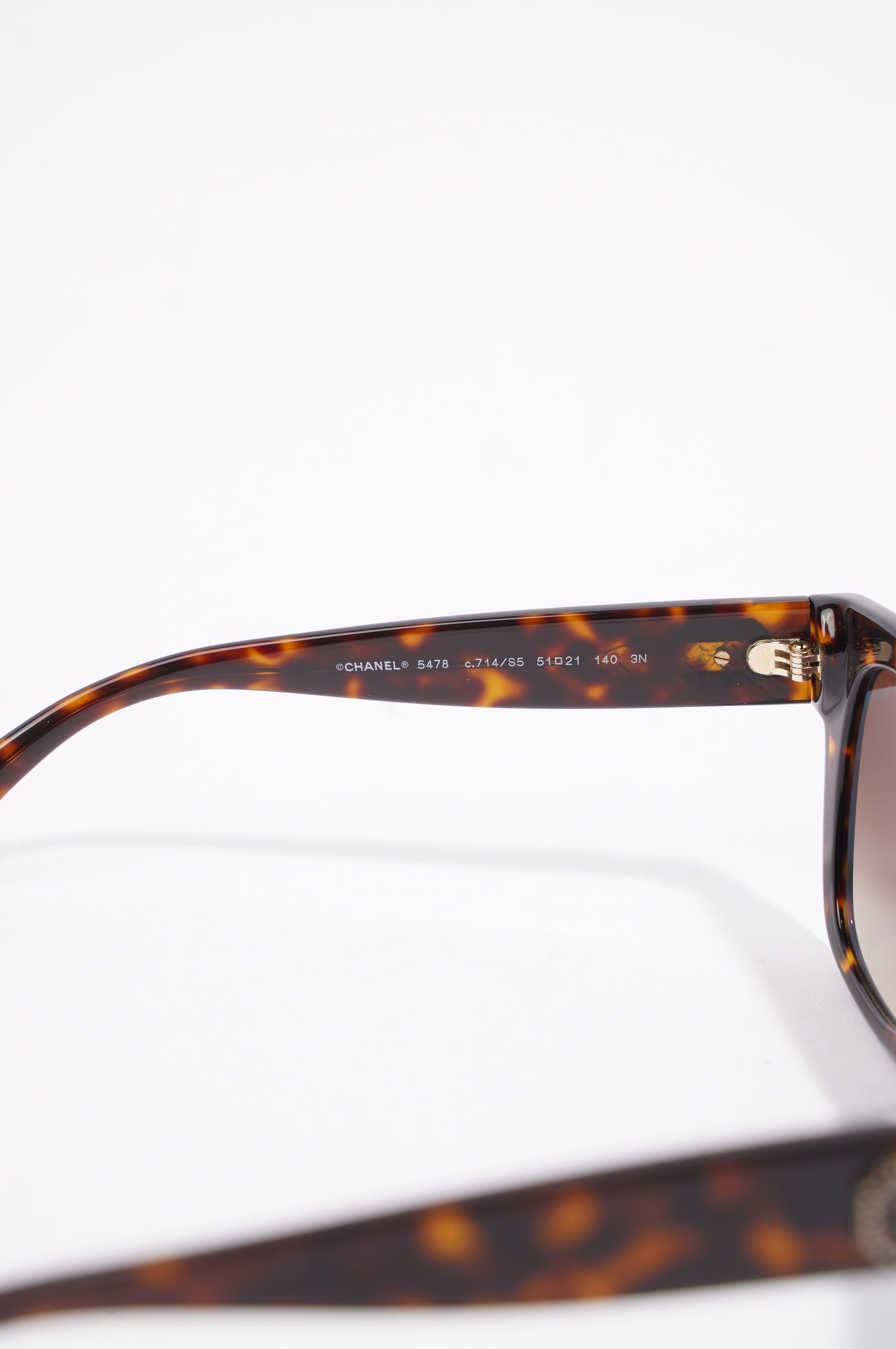 Chanel Womens Dark Havana Black / Brown