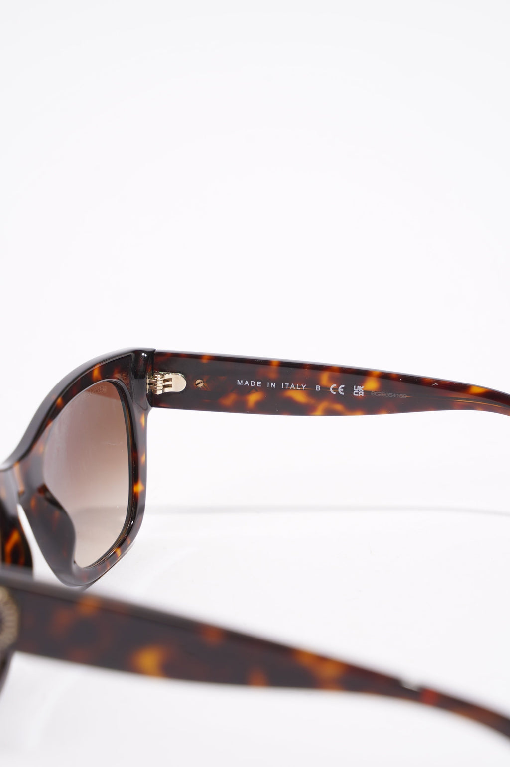 Chanel Womens Dark Havana Black / Brown