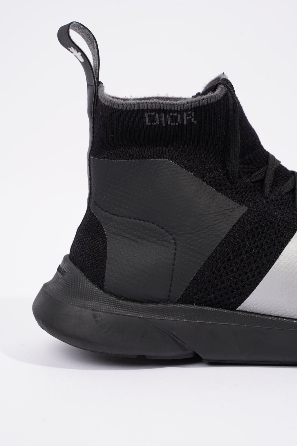 Christian Dior Mens B21 High Top Socks Black / Grey EU 41 / UK 7