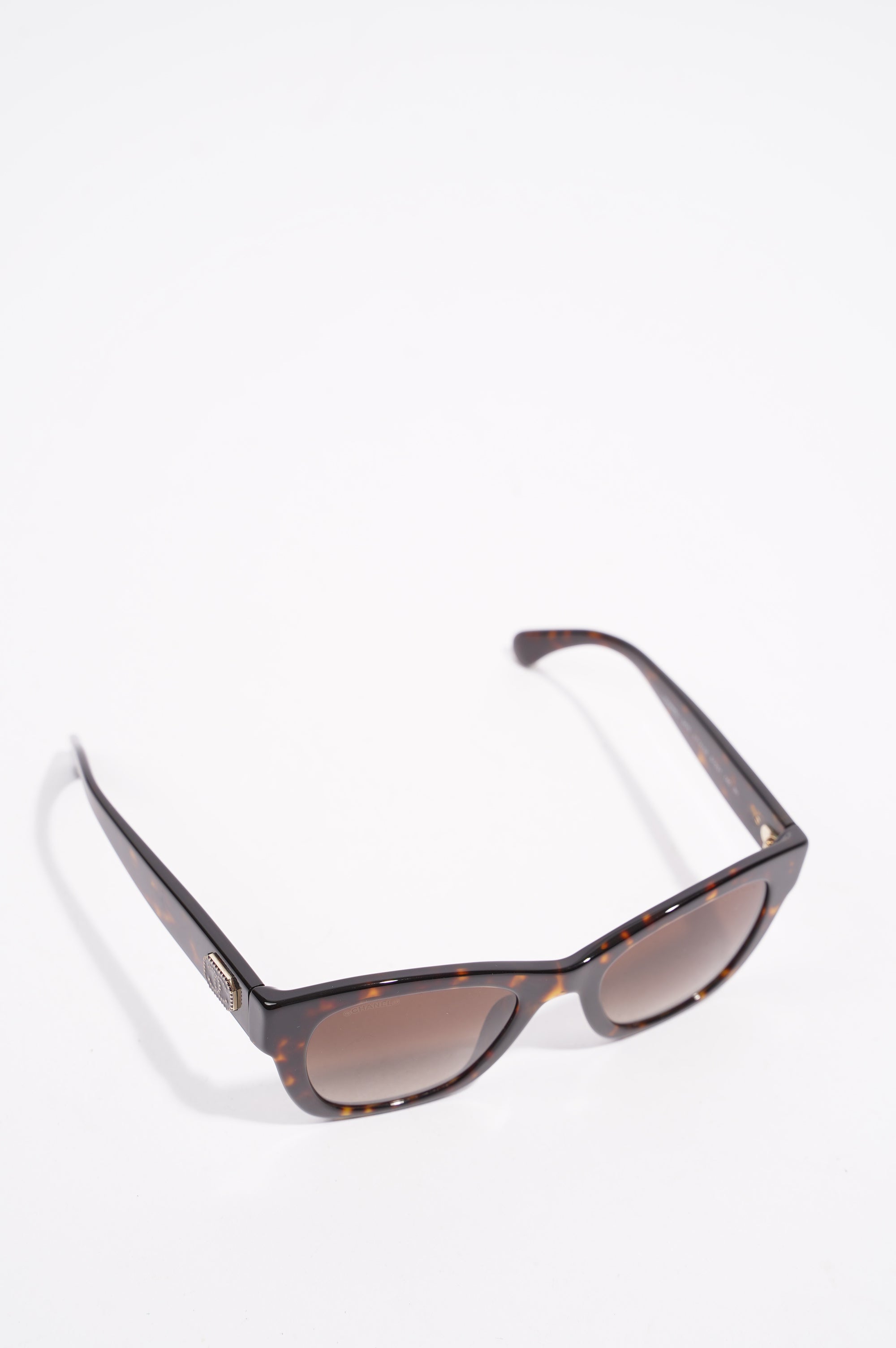 Chanel Womens Dark Havana Black / Brown