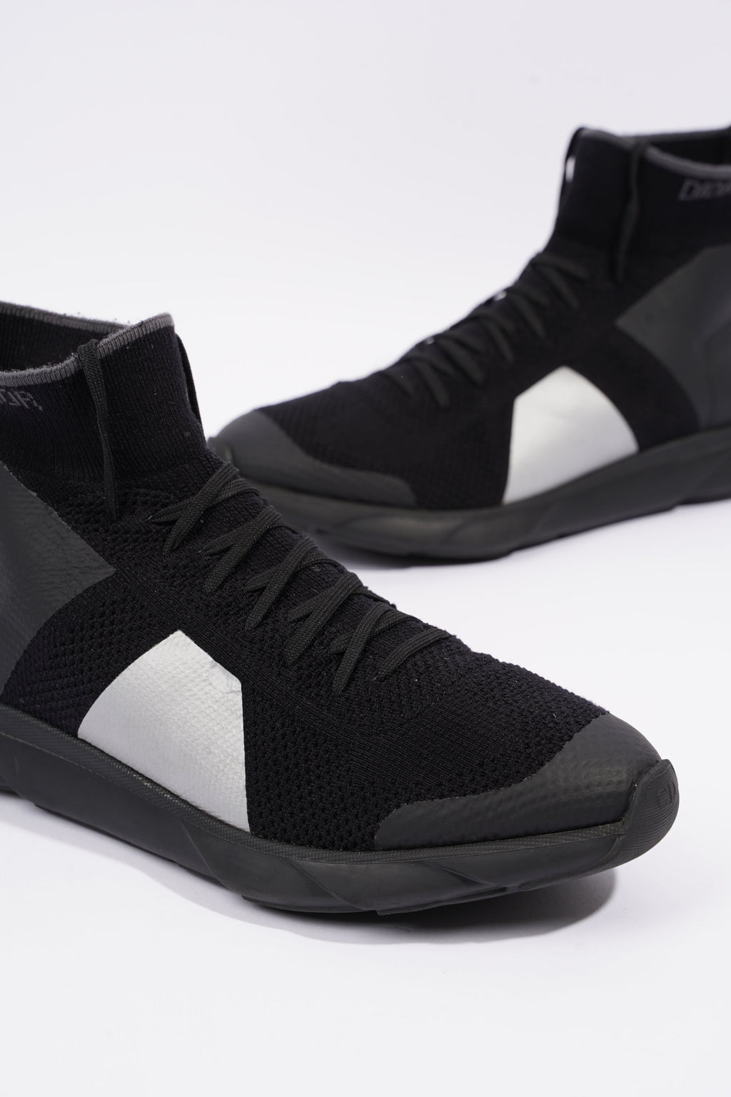 Christian Dior Mens B21 High Top Socks Black / Grey EU 41 / UK 7