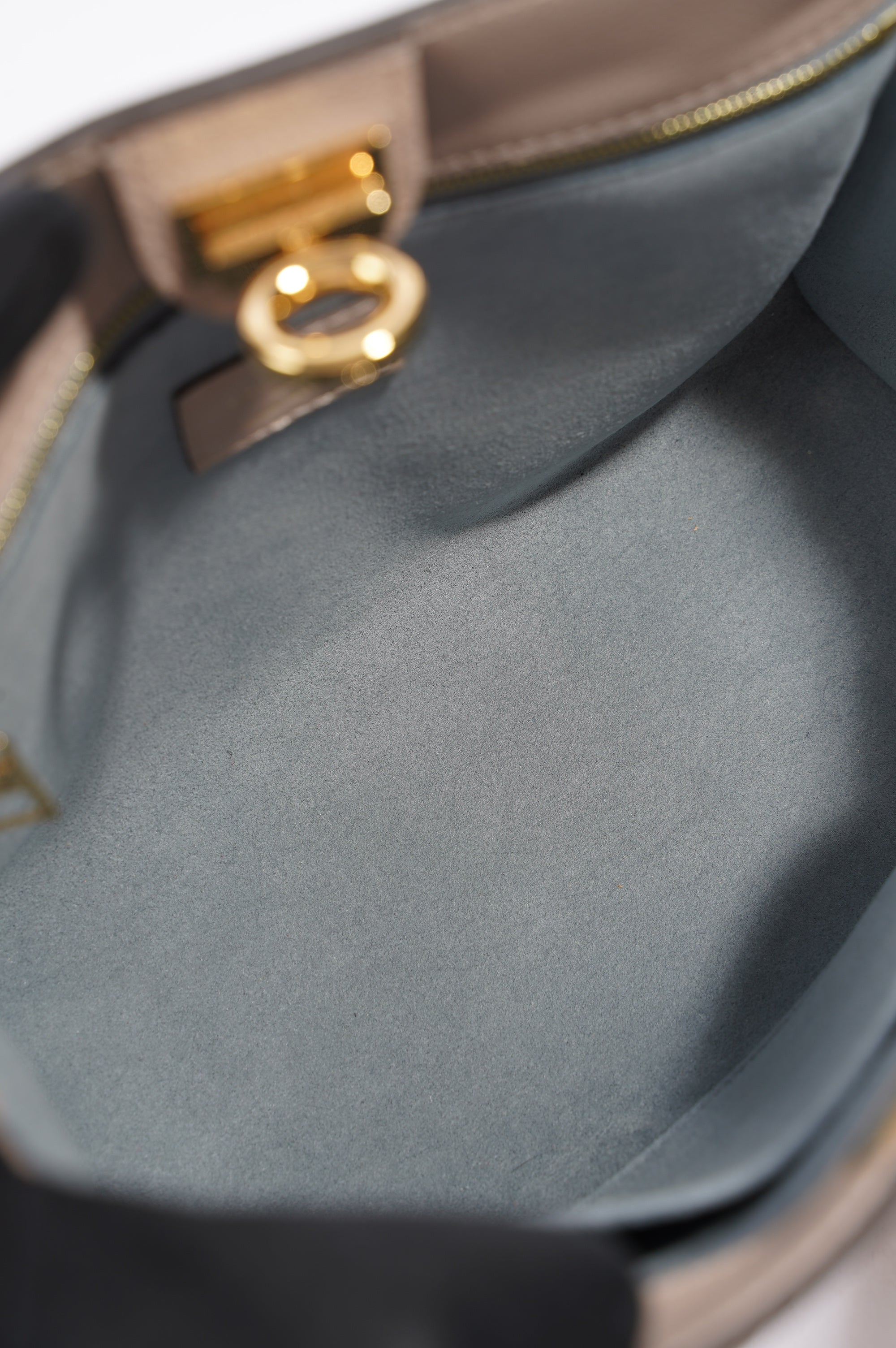 Louis Vuitton Womens On My Side Tote Greige / Monogram PM