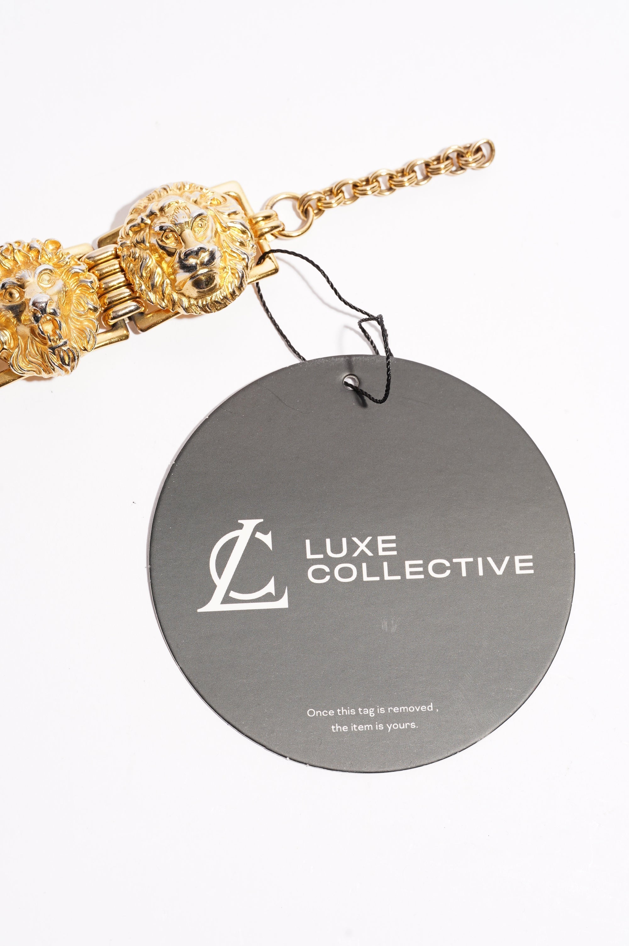 Gucci Lion Head Bracelet Gold