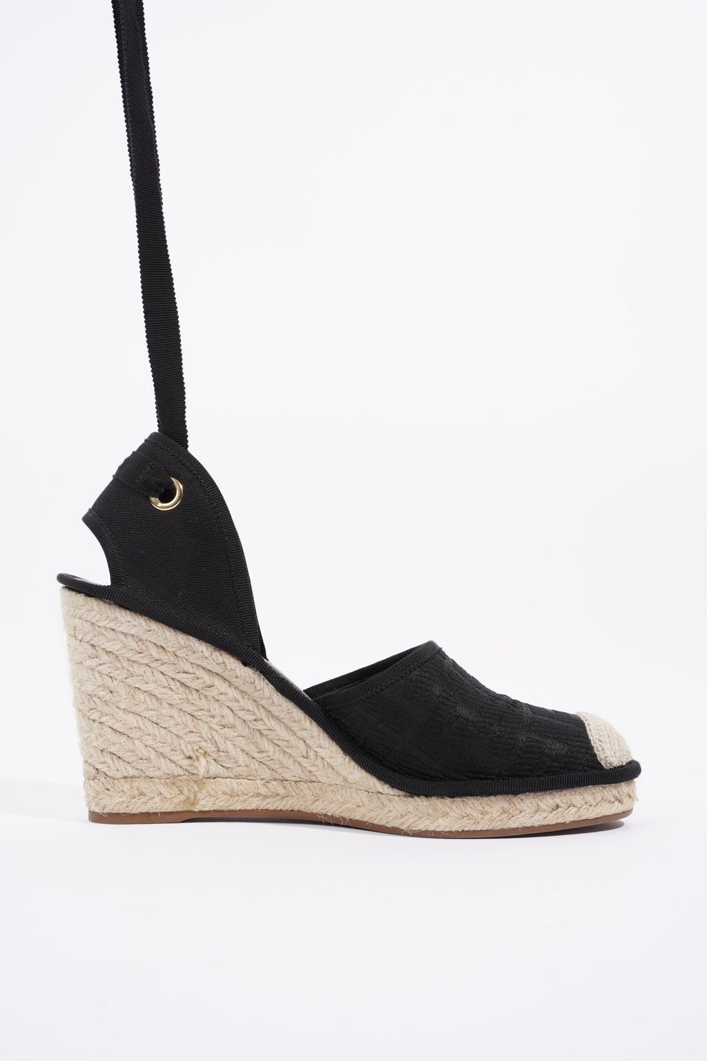 Fendi Womens Espadrilles Black EU 40 / UK 7