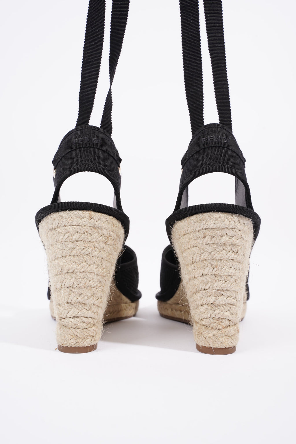Fendi Womens Espadrilles Black EU 40 / UK 7