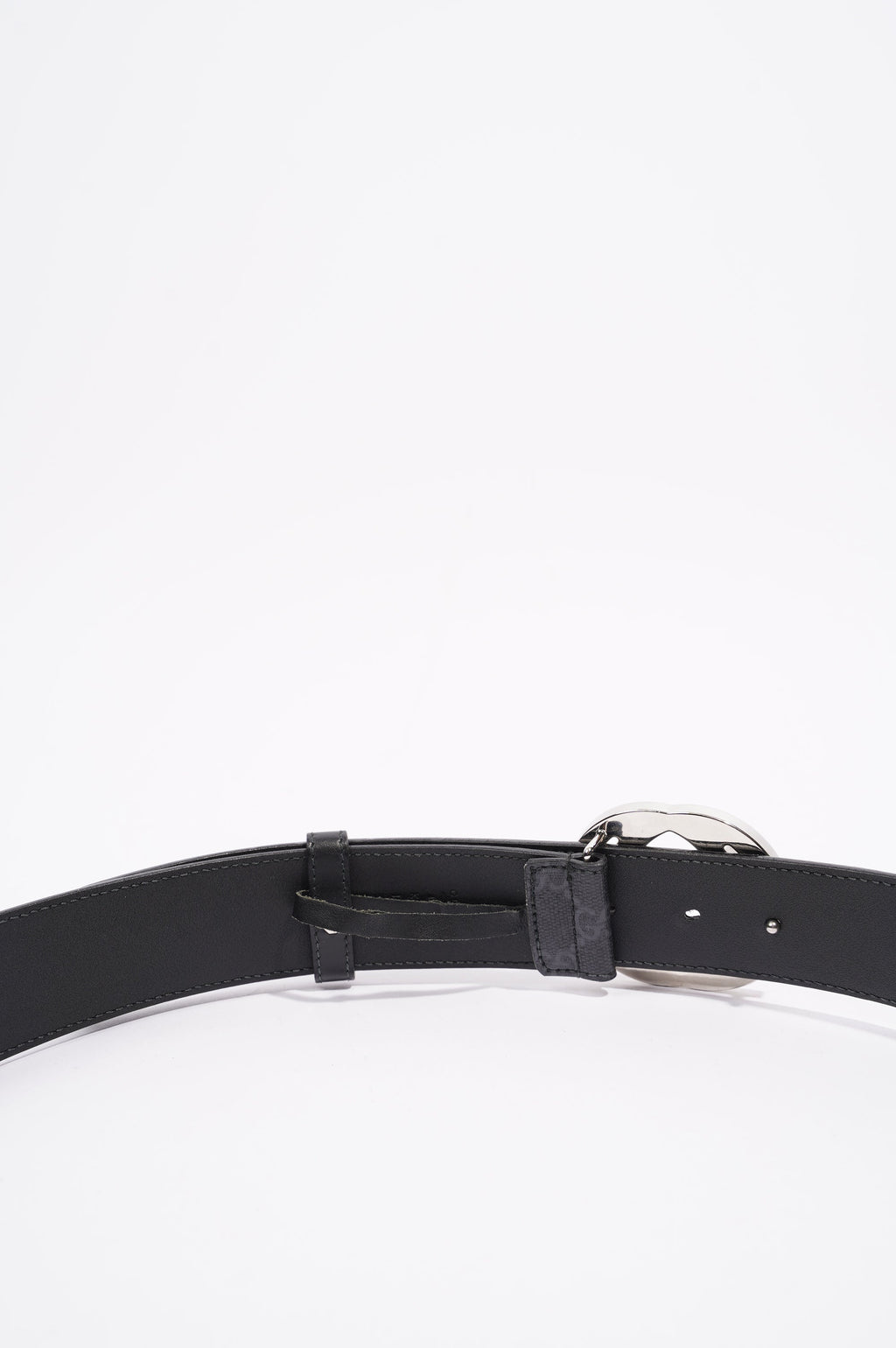 Gucci Mens Interlocking Belt Black / Silver 100cm -40"