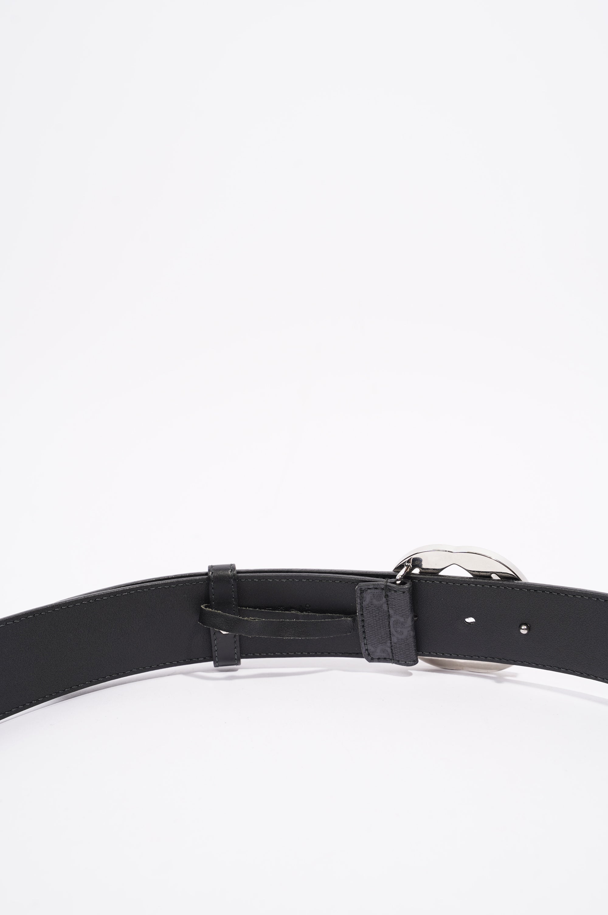 Gucci Mens Interlocking Belt Black / Silver 100cm -40"