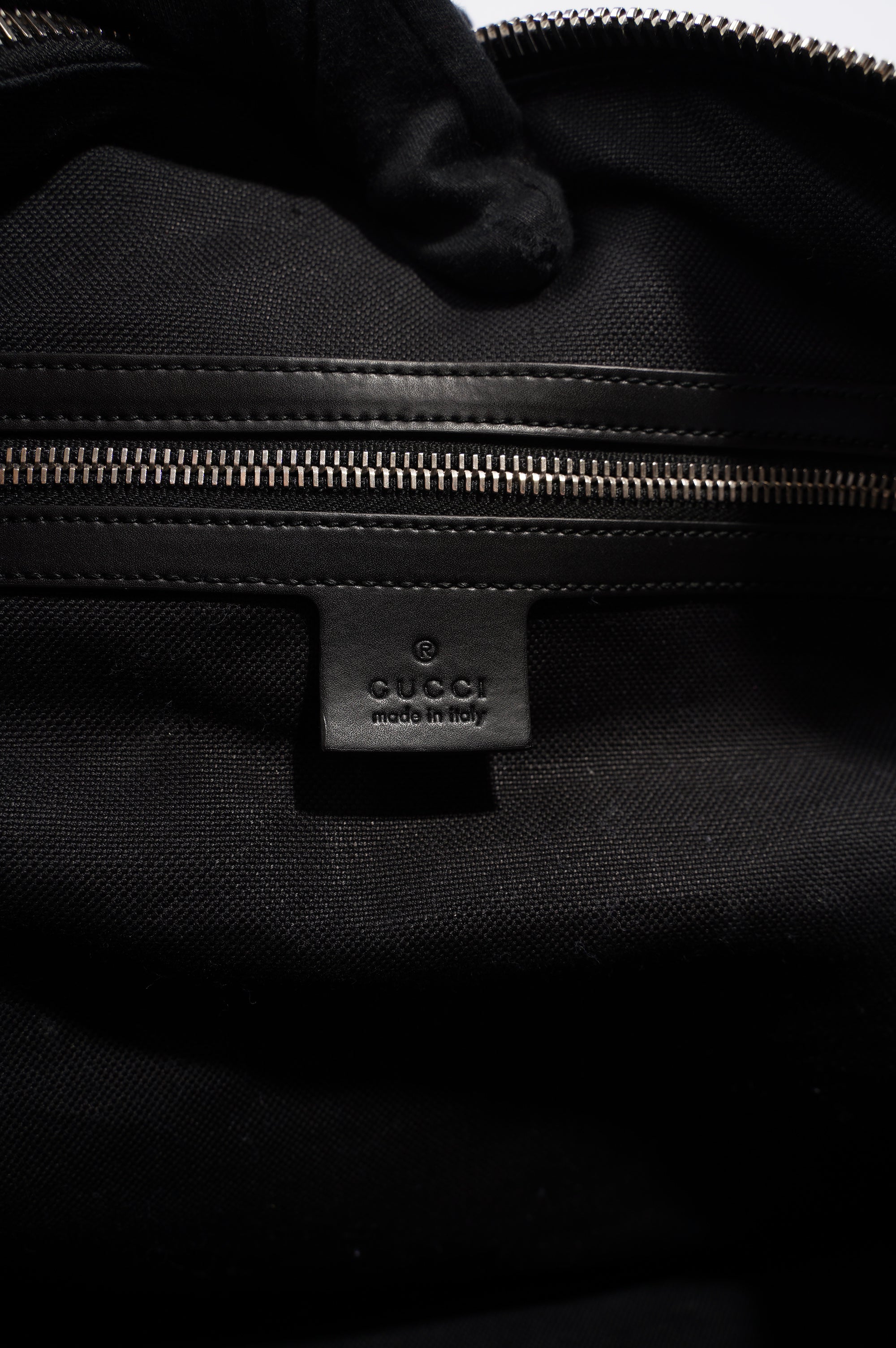 Gucci Mens Supreme Tigers Duffle Grey Canvas