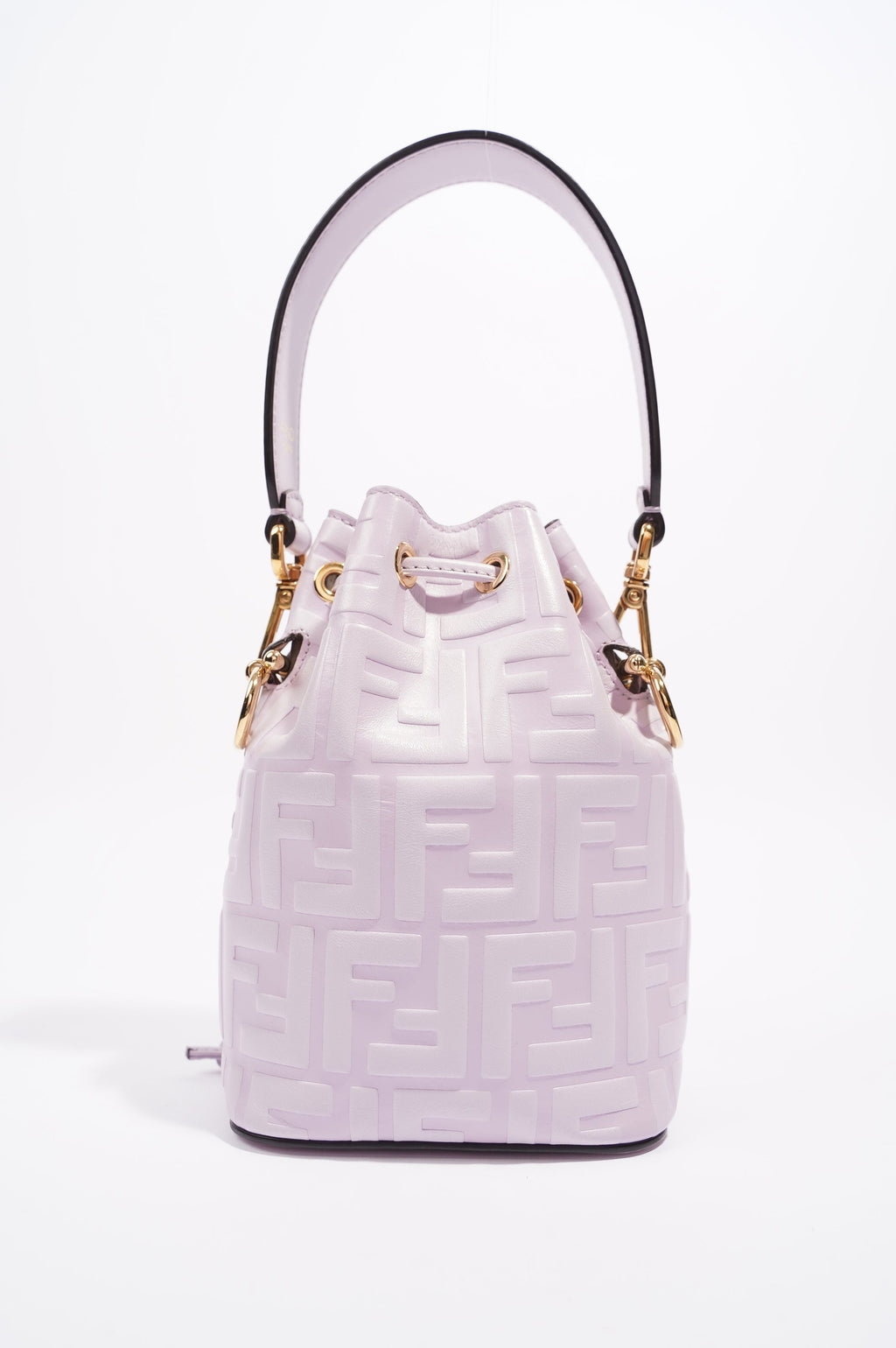 Fendi Womens Mon Tresor Bag Lilac Leather Mini