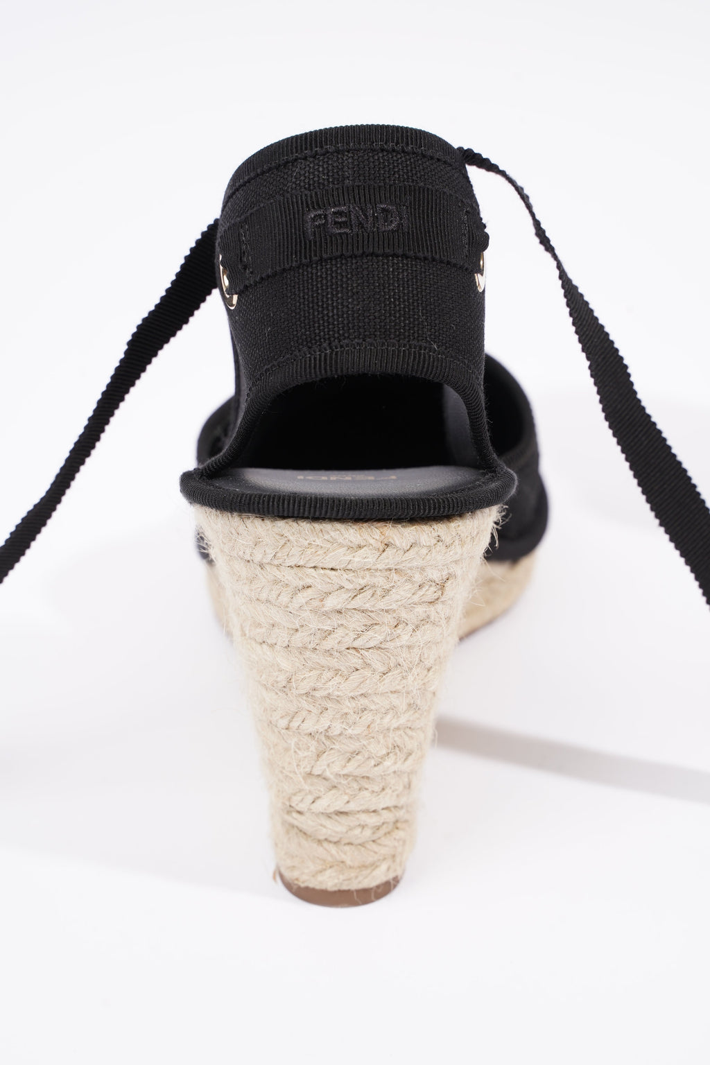 Fendi Womens Espadrilles Black EU 40 / UK 7