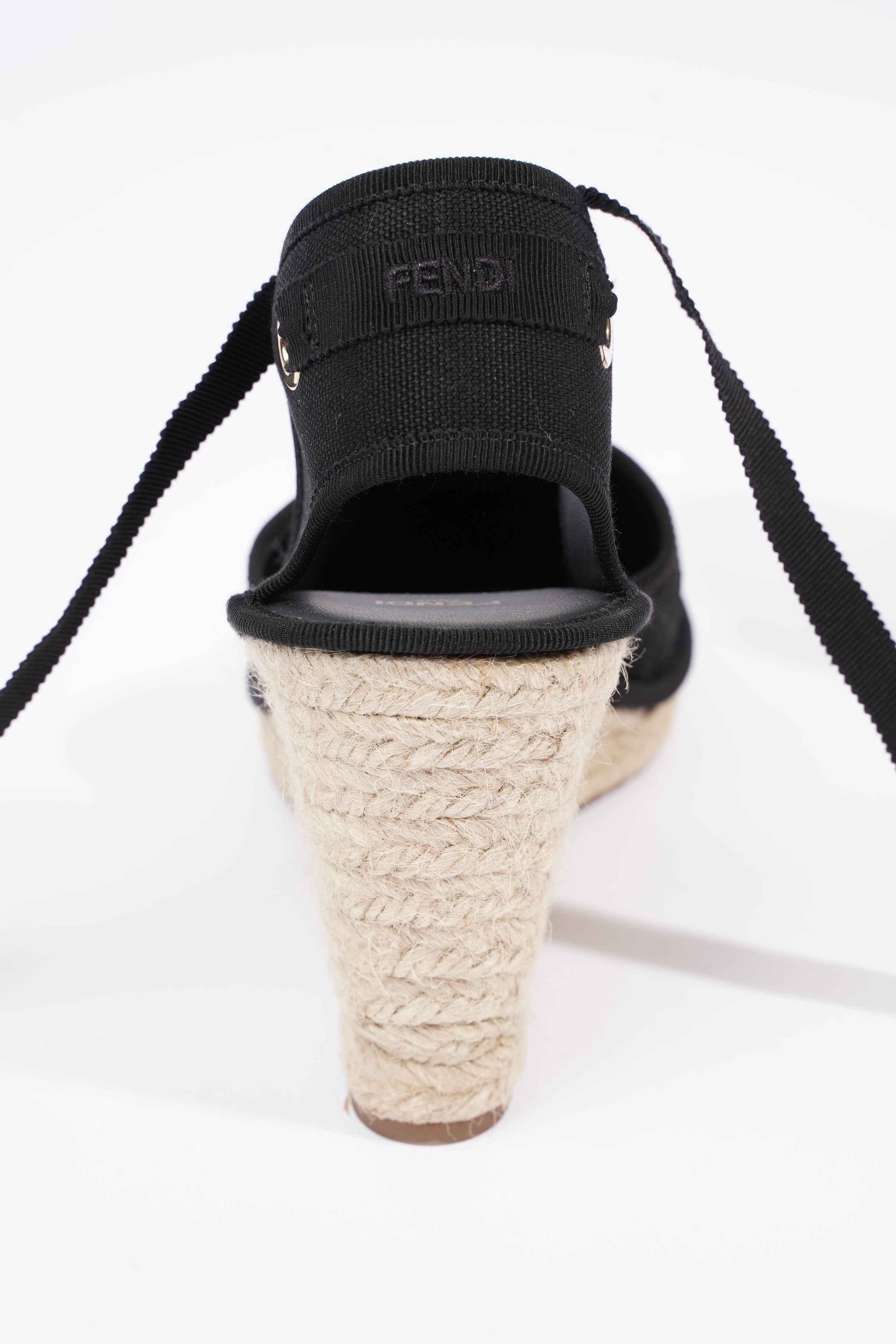 Fendi Womens Espadrilles Black EU 40 / UK 7