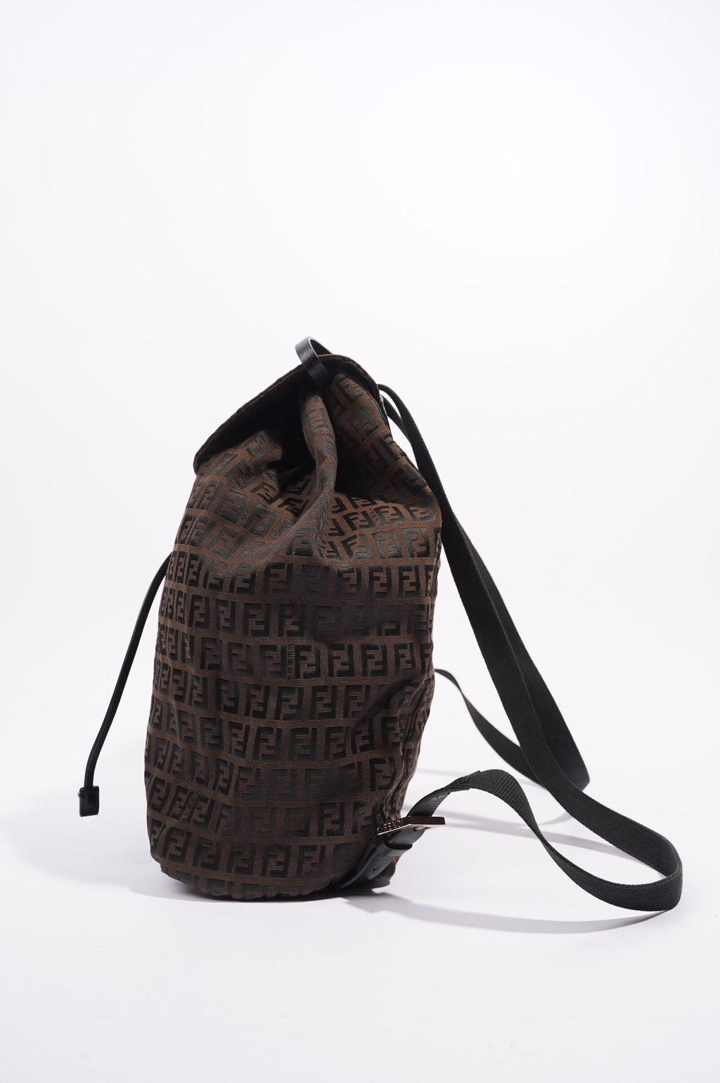 Fendi Womens Zucca Backpack Brown
