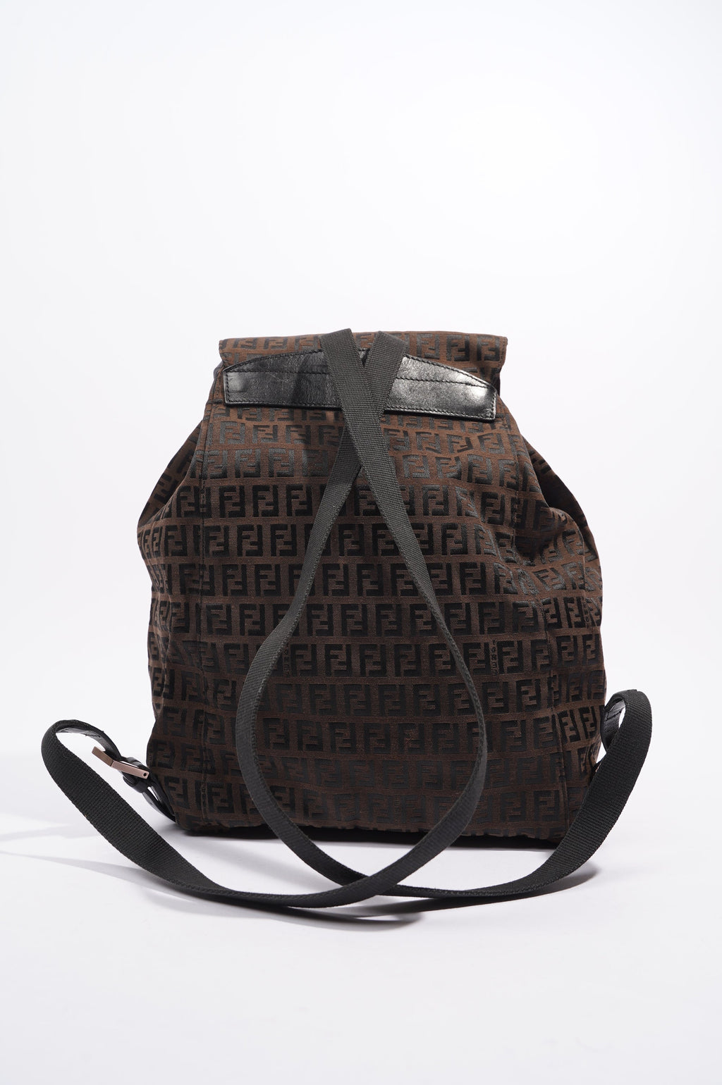 Fendi Womens Zucca Backpack Brown