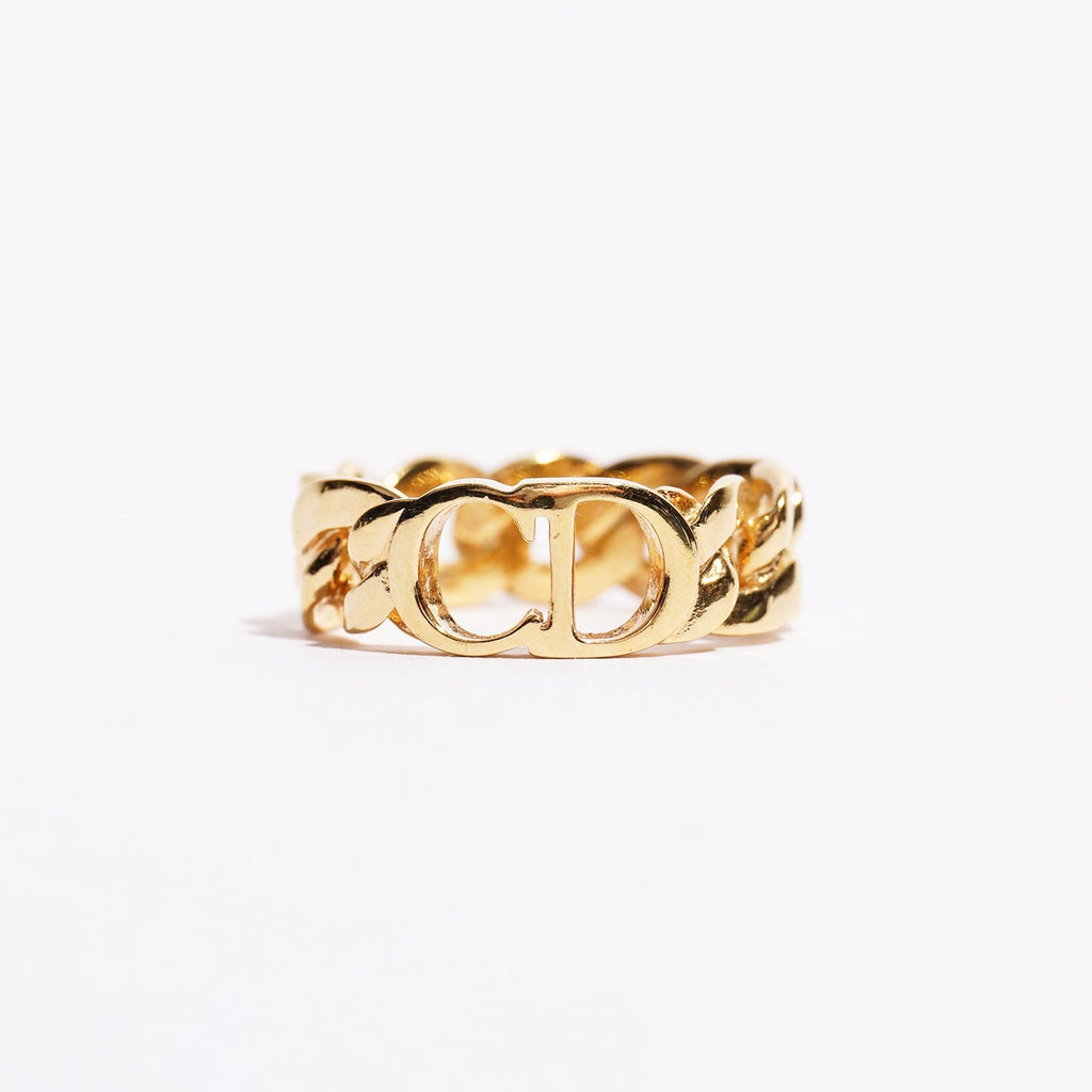 Christian Dior Womens Danseuse Etoile Ring Gold L
