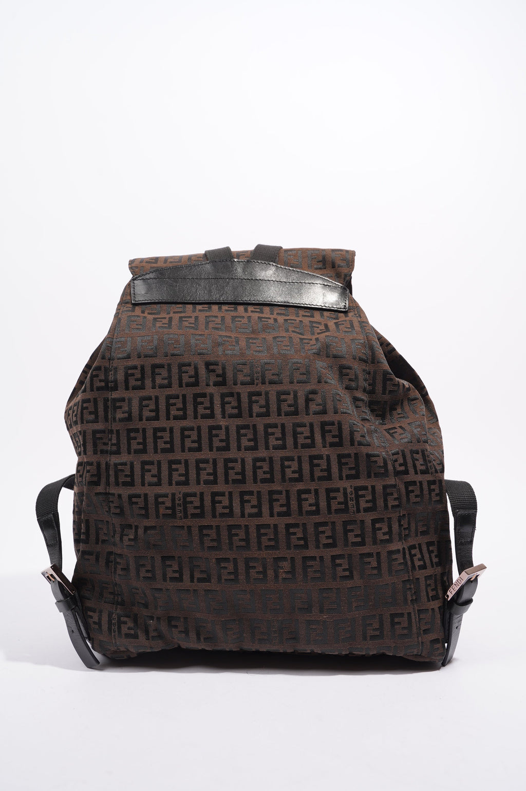 Fendi Womens Zucca Backpack Brown