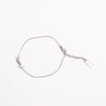Saint Laurent Womens YSL Chain Bracelet Silver