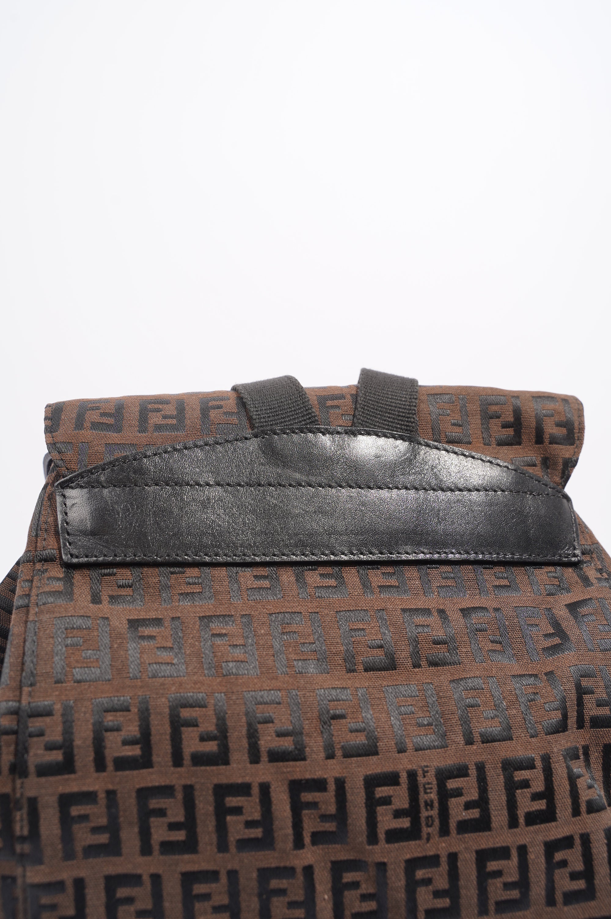 Fendi Womens Zucca Backpack Brown