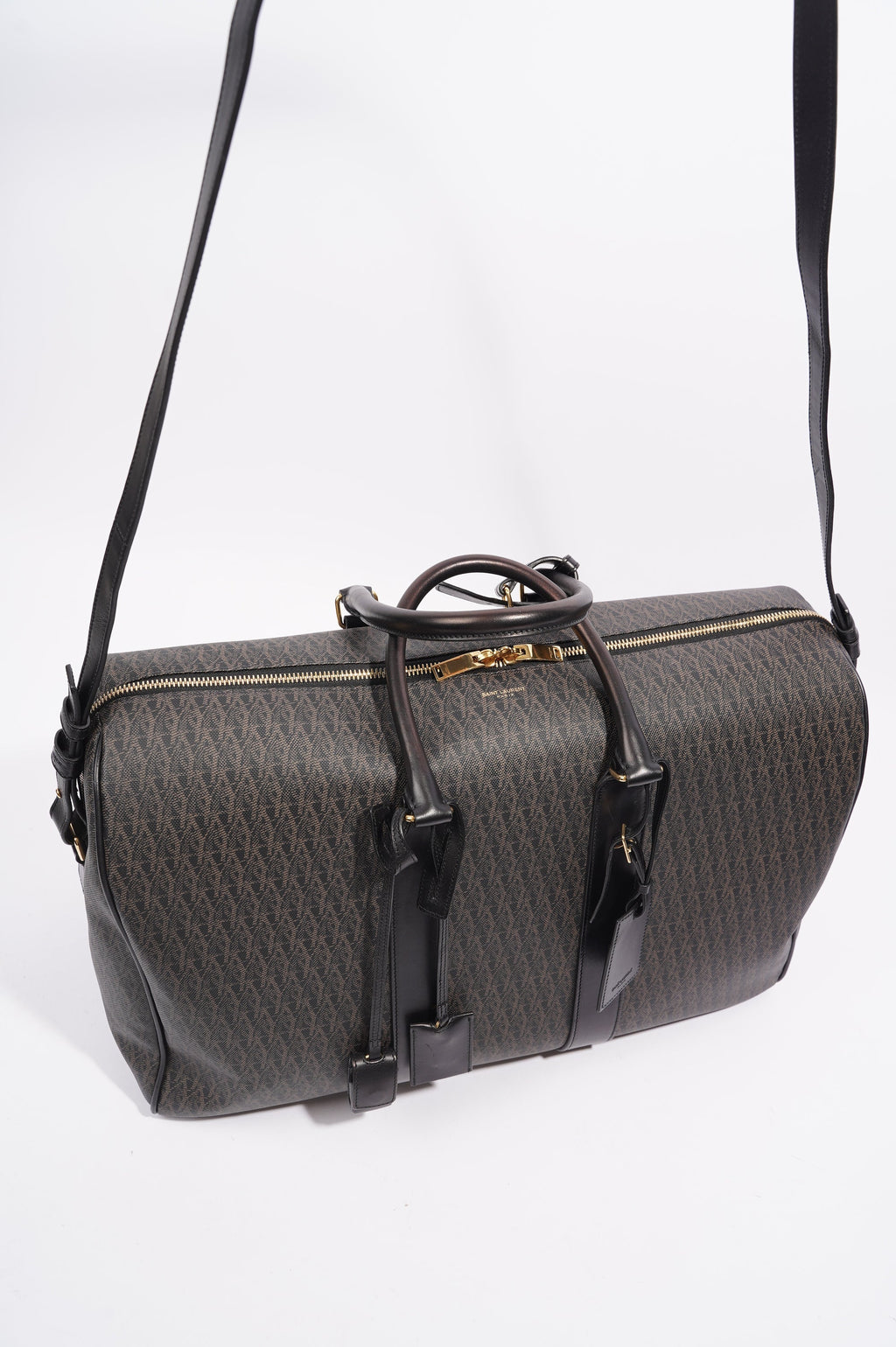 Saint Laurent Womens 12 Duffle Bag Monogram Canvas