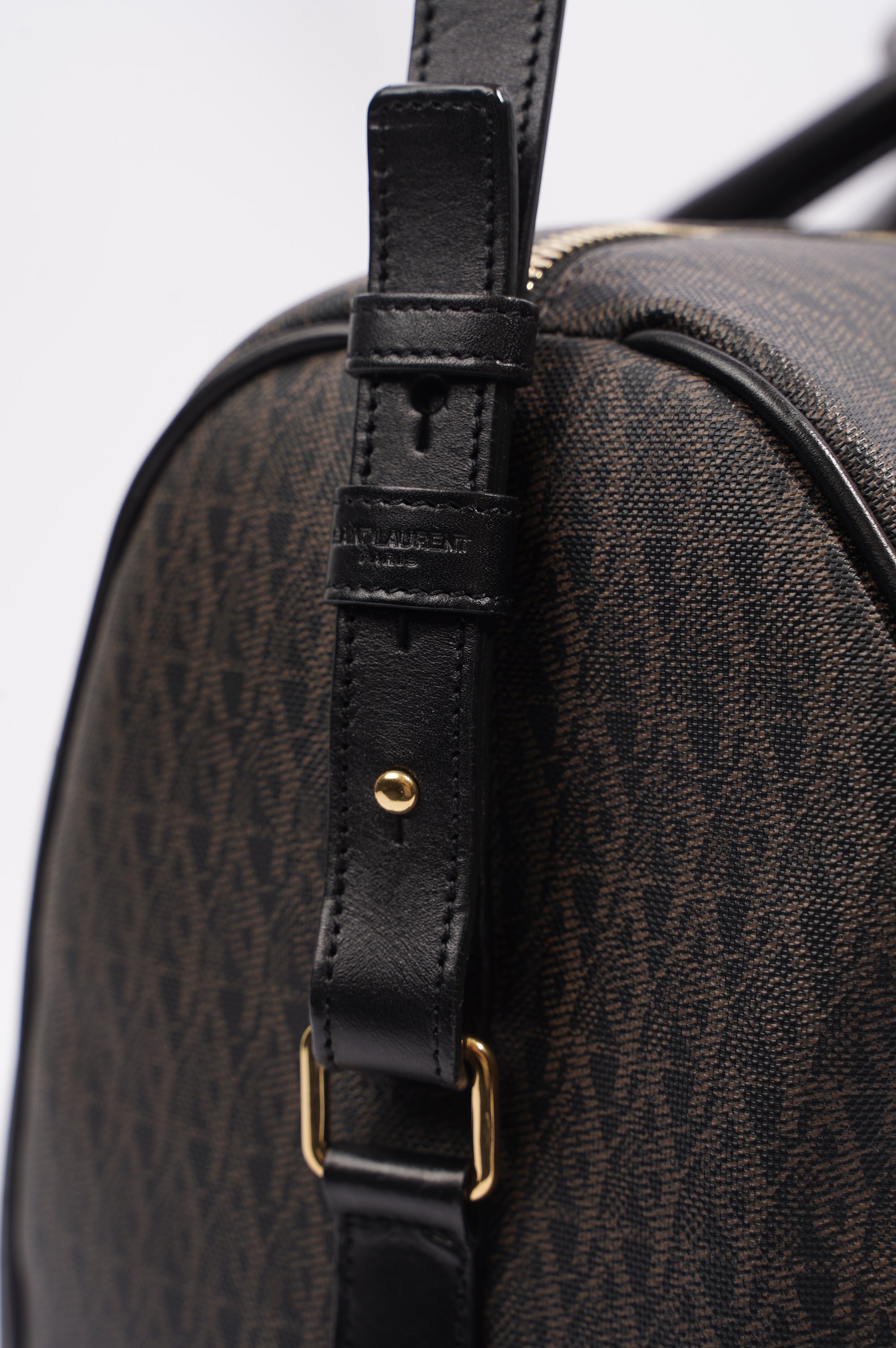 Saint Laurent Womens 12 Duffle Bag Monogram Canvas