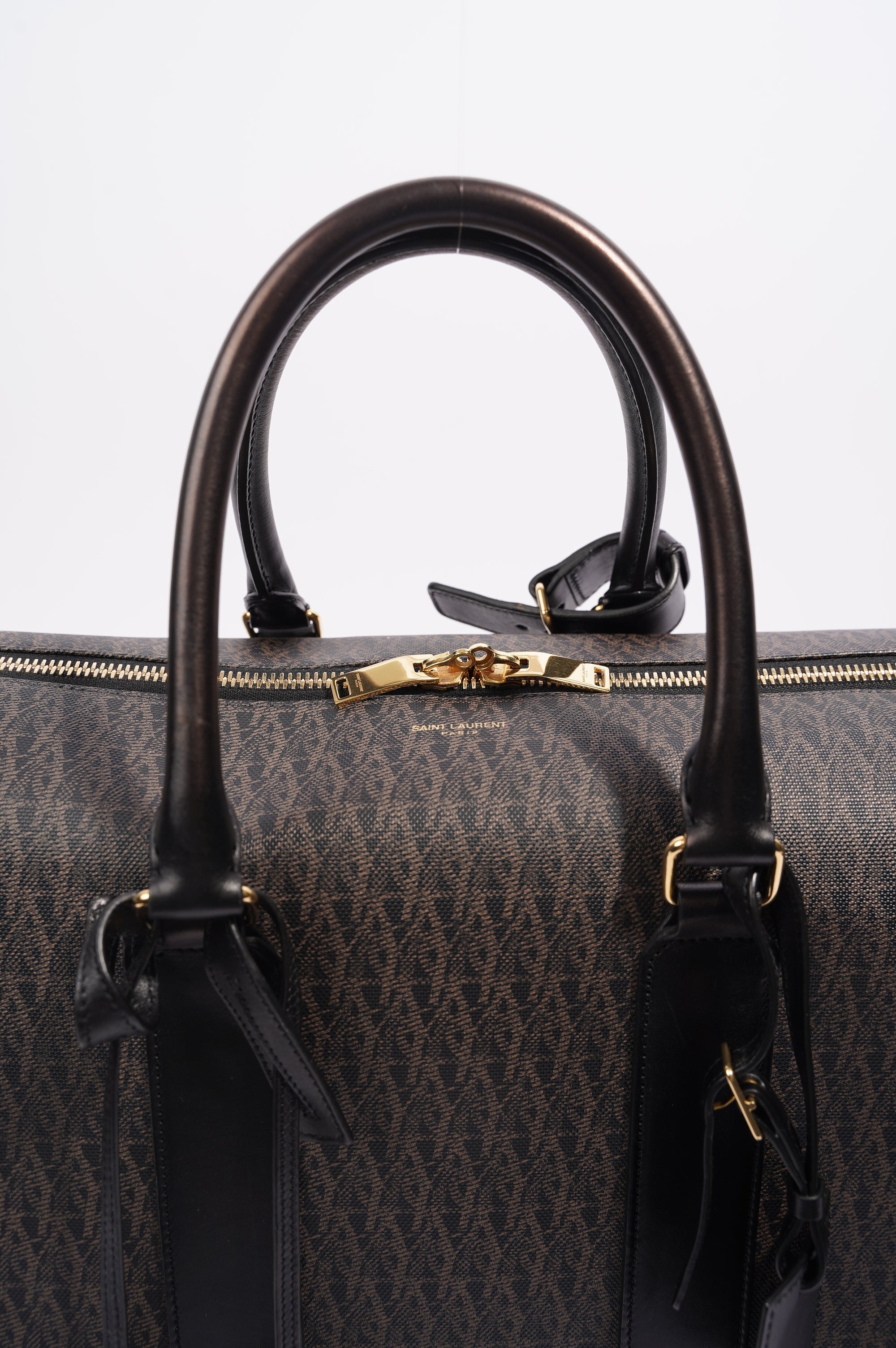 Saint Laurent Womens 12 Duffle Bag Monogram Canvas
