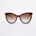 Fendi Womens FF0132 S Cat Eye Sunglasses Tortoise Shell Blue 140