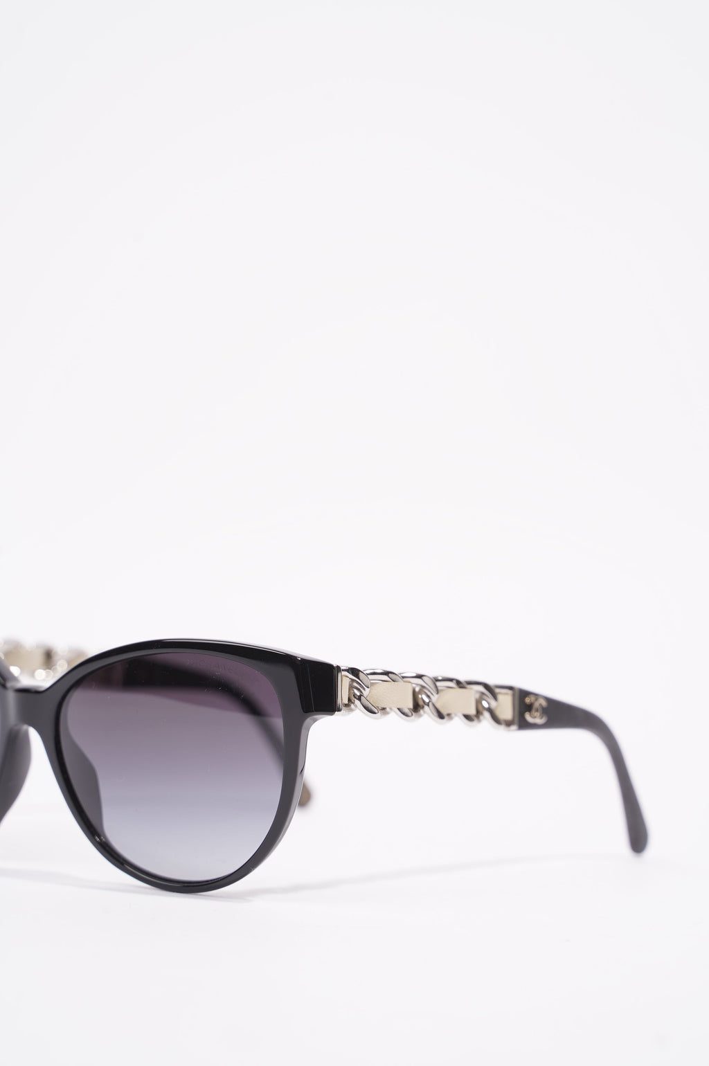 Chanel Womens 5215-Q Sunglasses Black / Silver 135