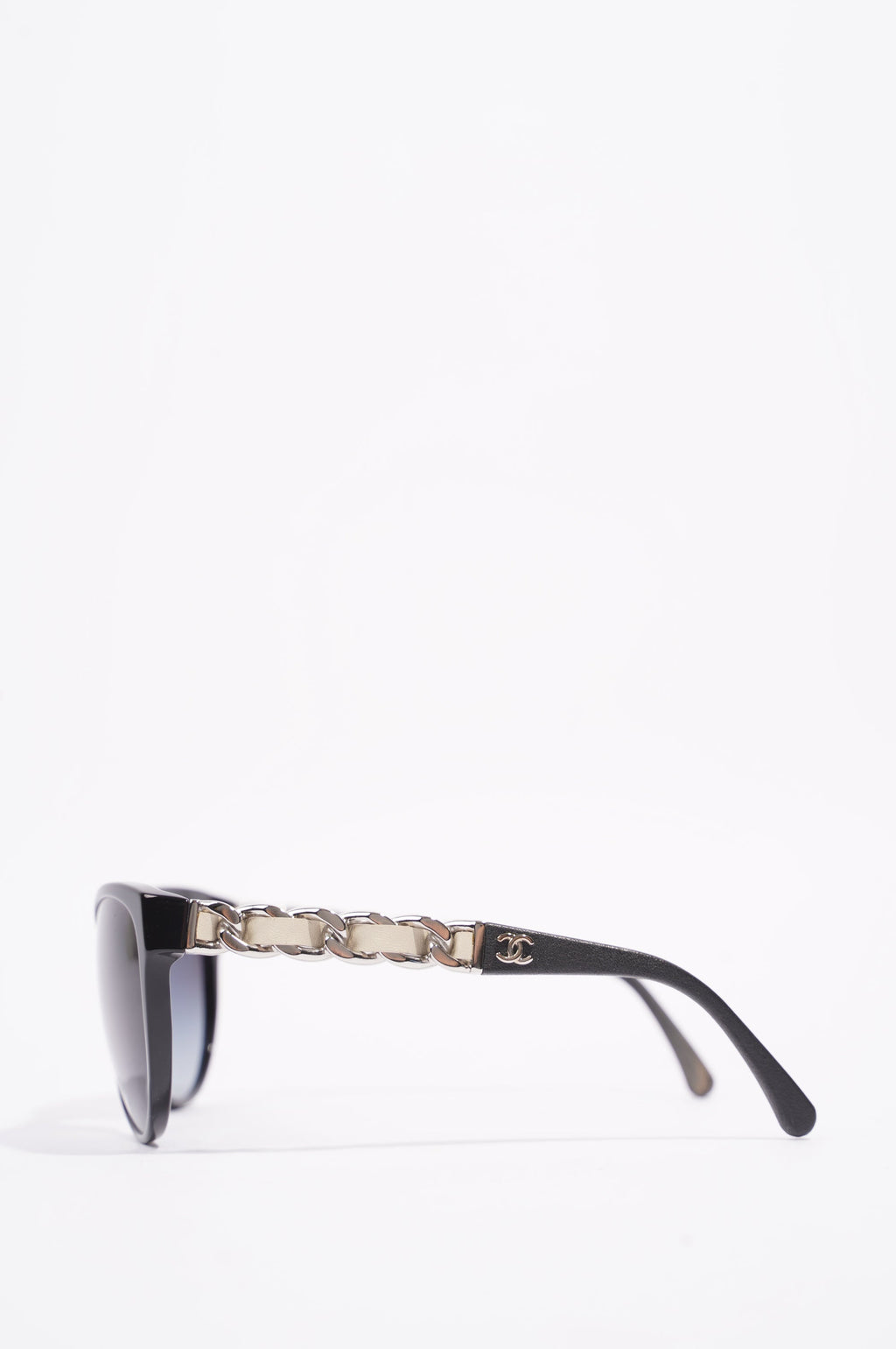 Chanel Womens 5215-Q Sunglasses Black / Silver 135