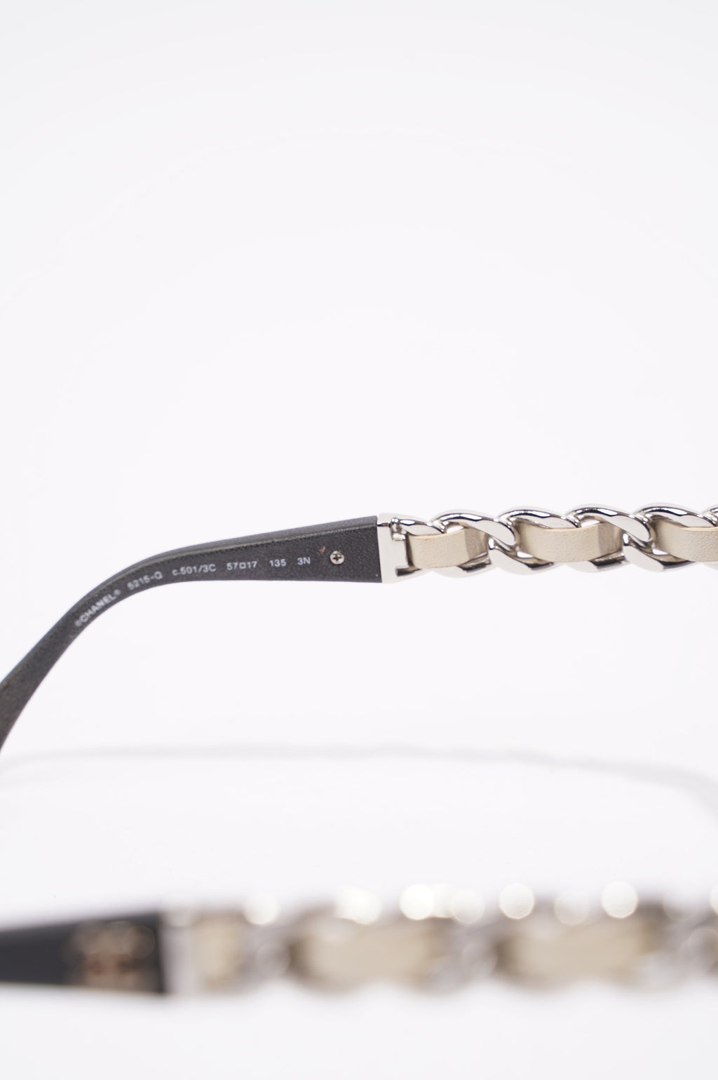 Chanel Womens 5215-Q Sunglasses Black / Silver 135