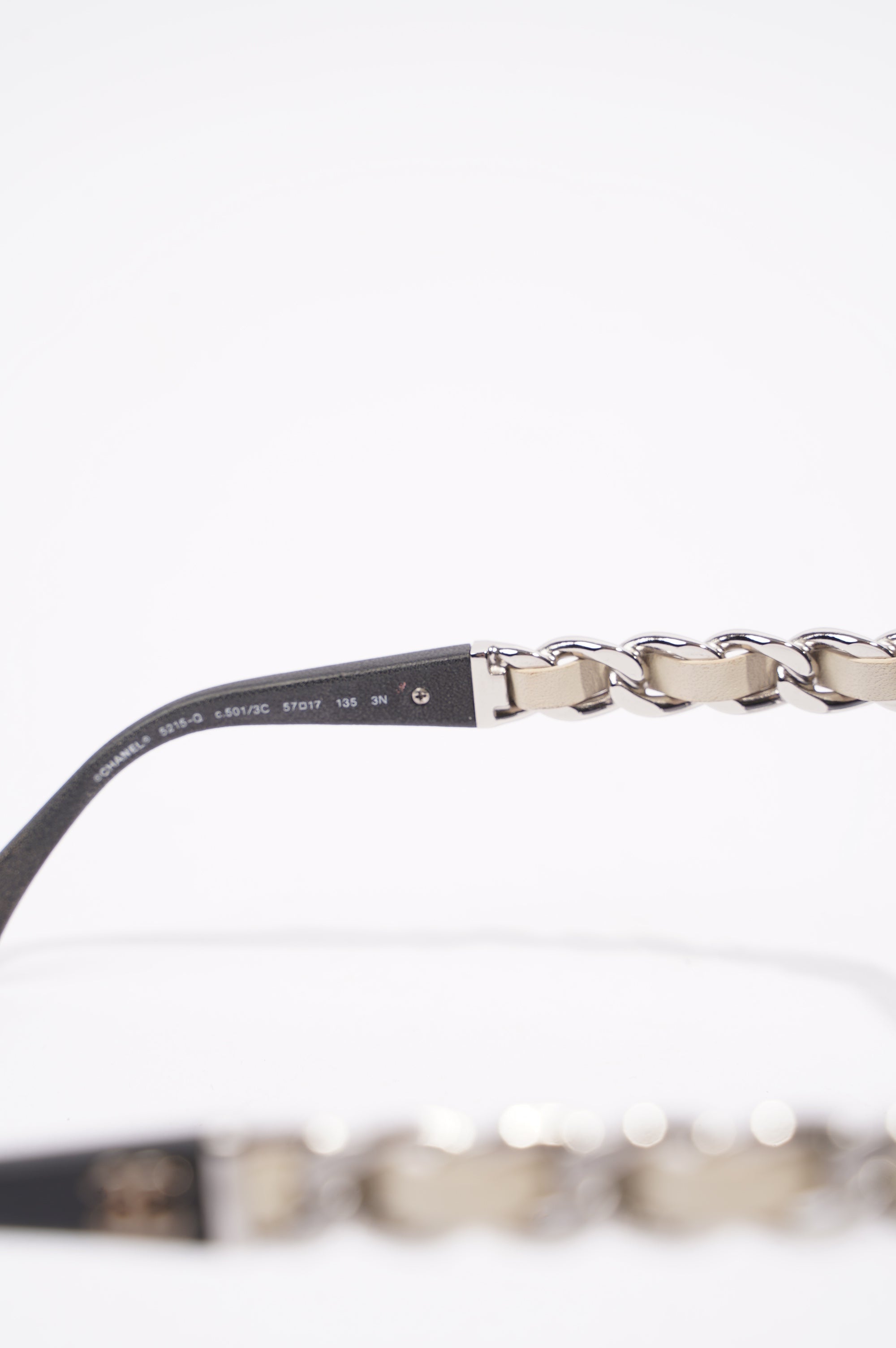 Chanel Womens 5215-Q Sunglasses Black / Silver 135