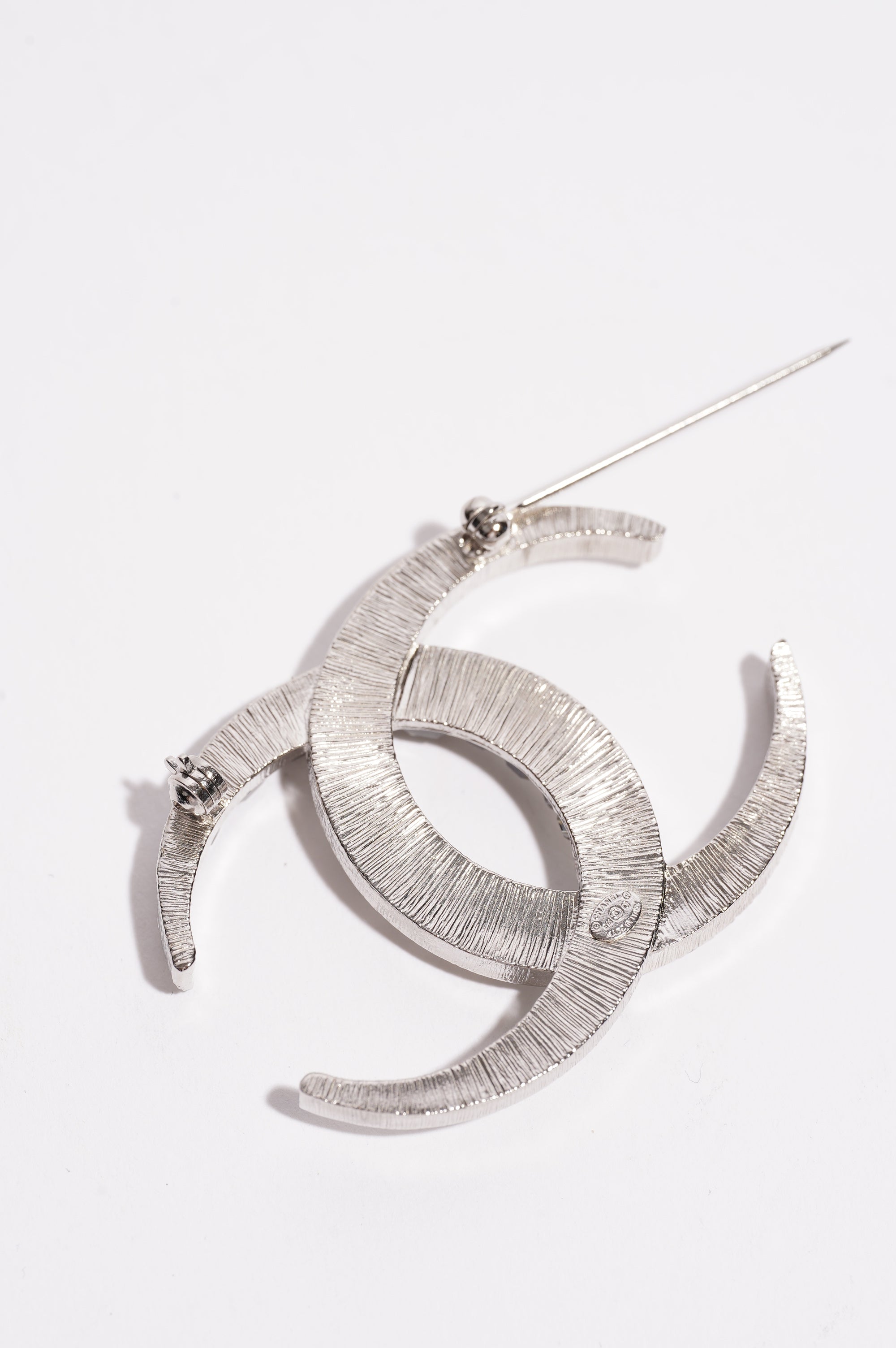 Chanel Womens Brooch Silver
