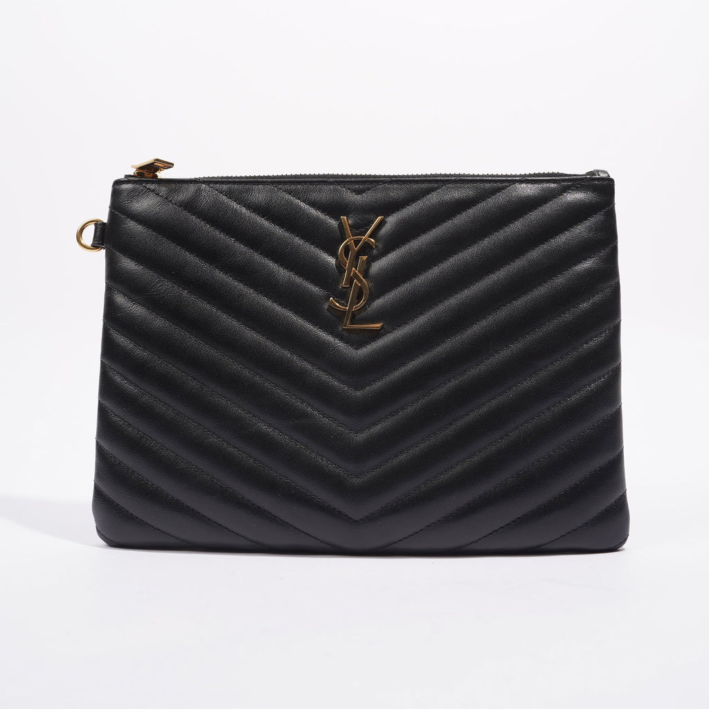 Saint Laurent Womens Pouch Black Small