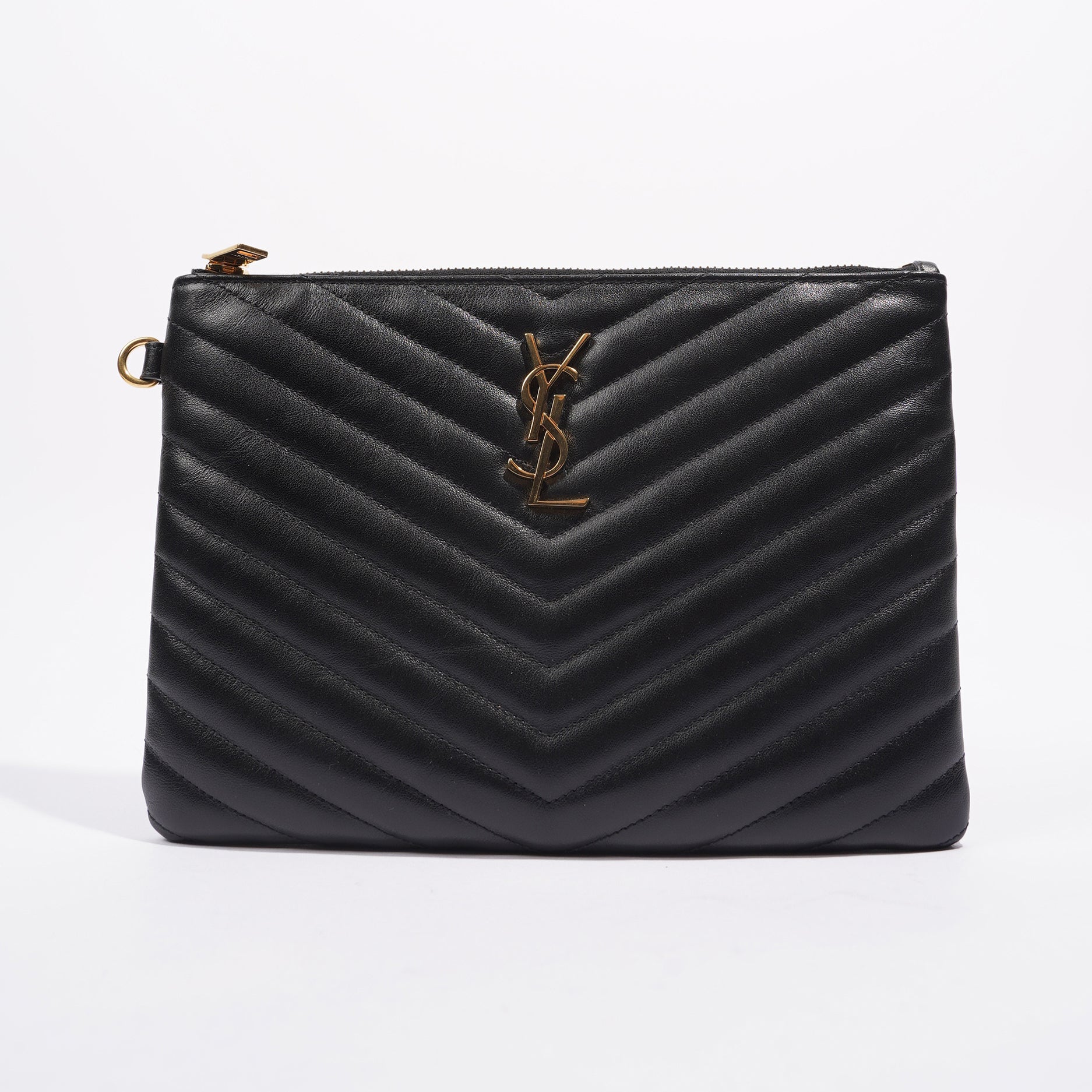 Saint Laurent Womens Pouch Black Small