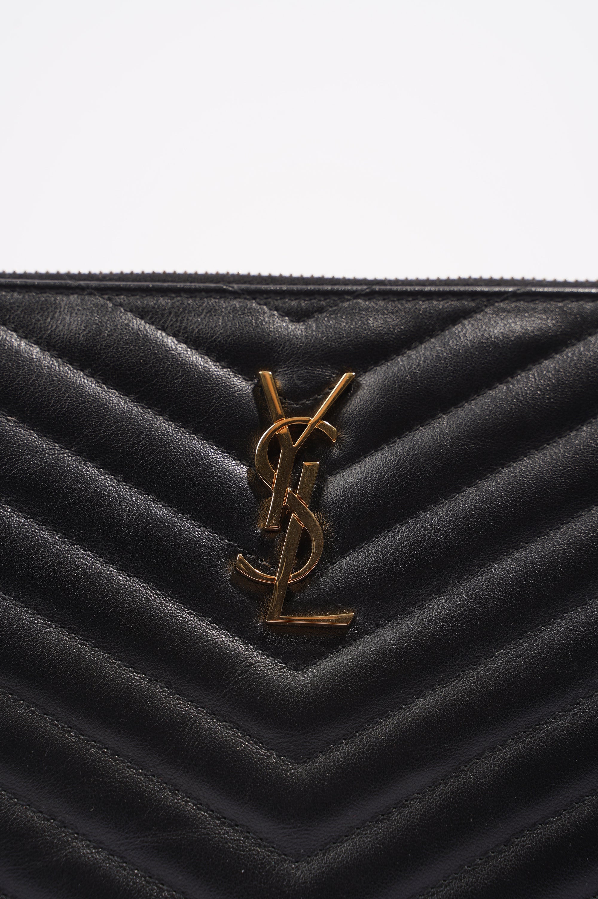 Saint Laurent Womens Pouch Black Small