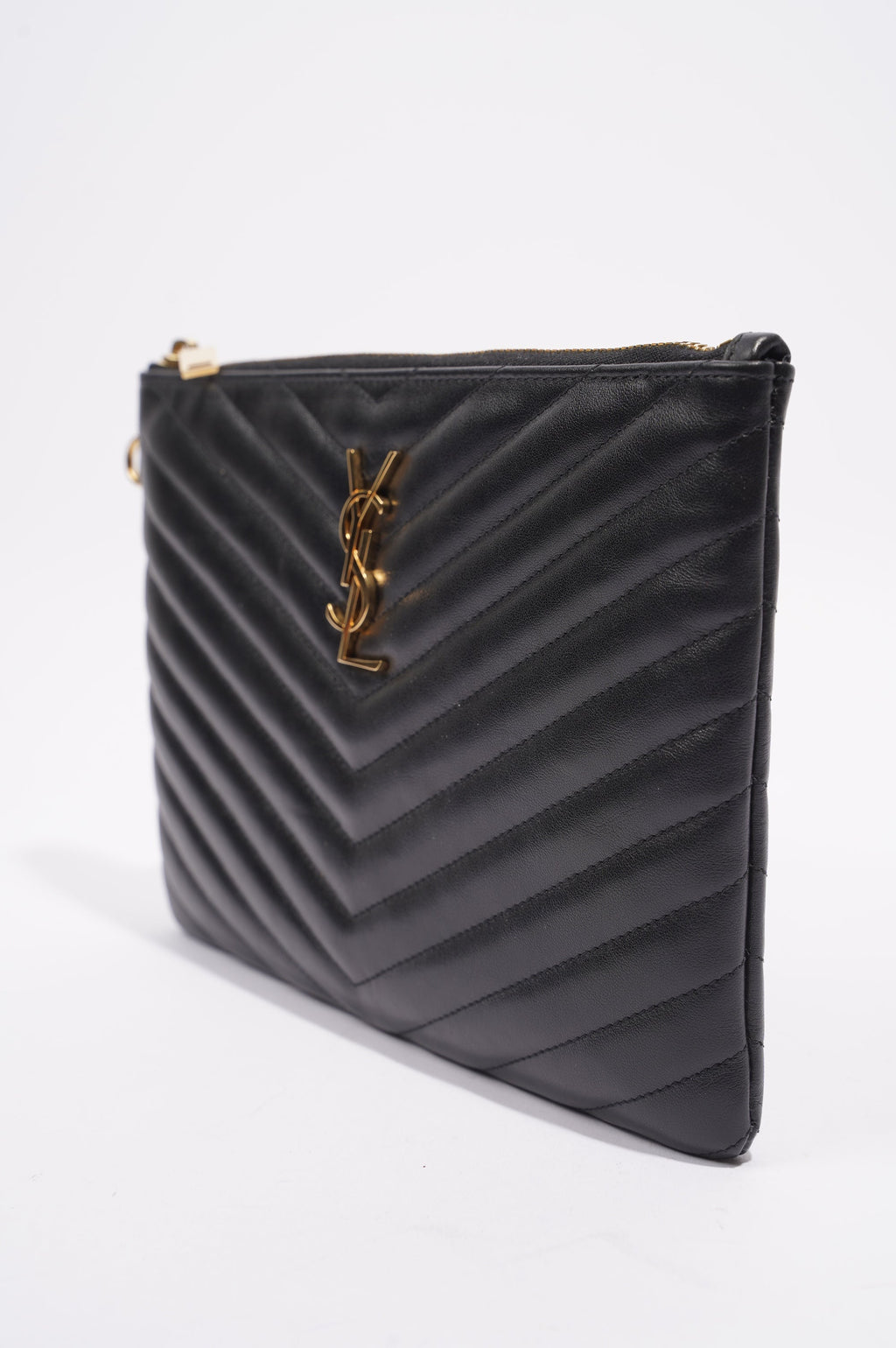 Saint Laurent Womens Pouch Black Small