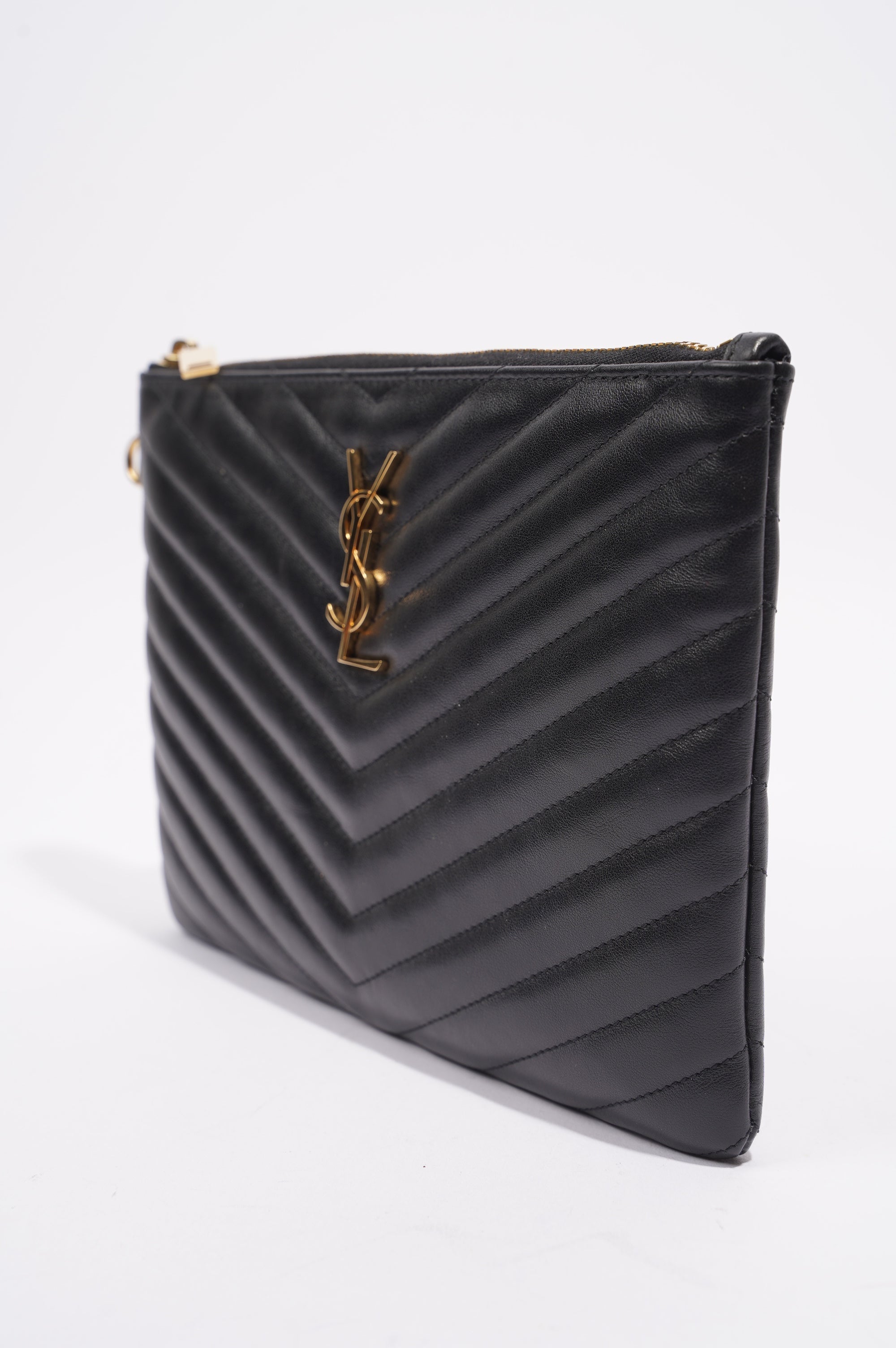 Saint Laurent Womens Pouch Black Small