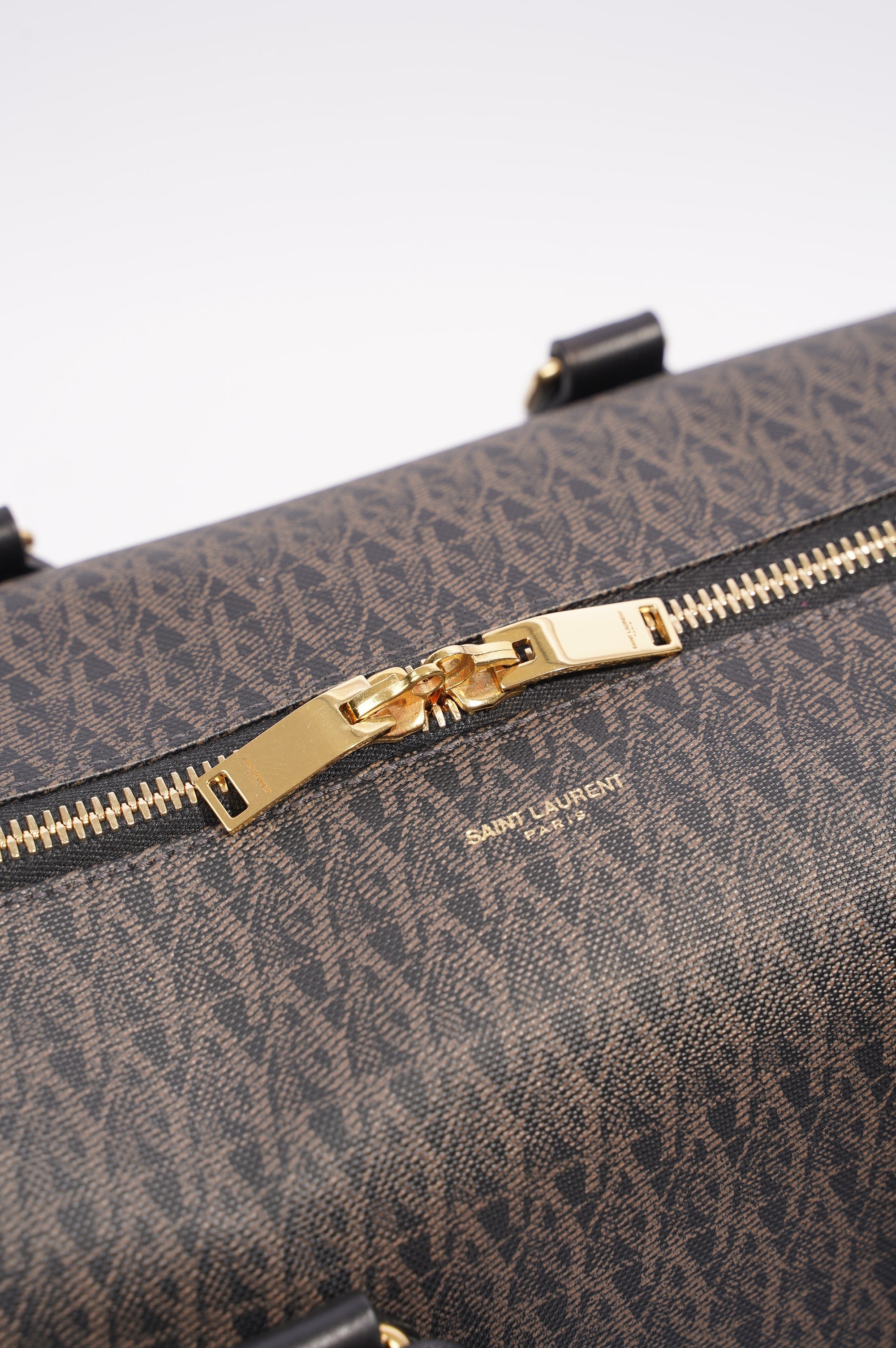 Saint Laurent Womens 12 Duffle Bag Monogram Canvas