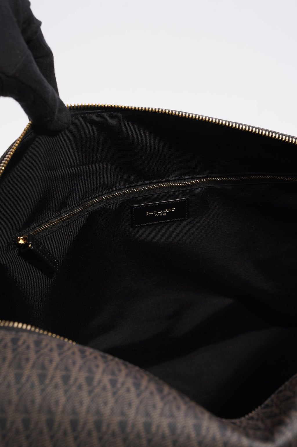 Saint Laurent Womens 12 Duffle Bag Monogram Canvas