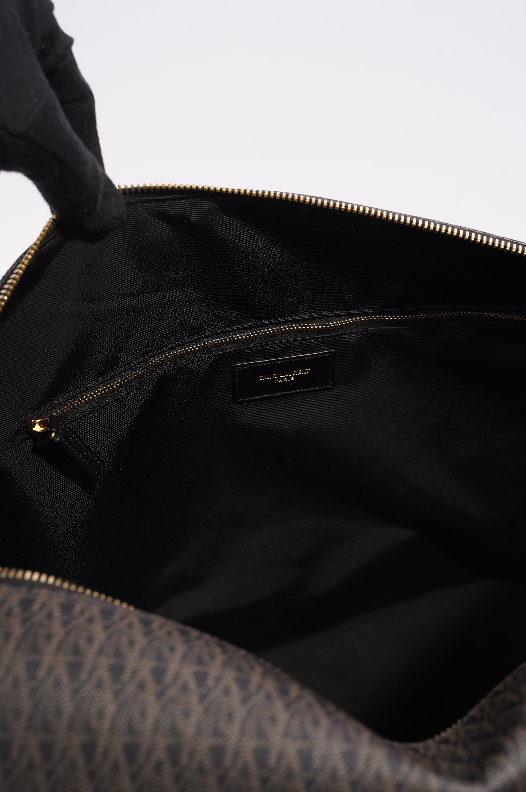 Saint Laurent Womens 12 Duffle Bag Monogram Canvas