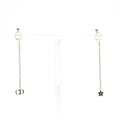 Christian Dior Womens Tribales Earrings Gold / Pearl