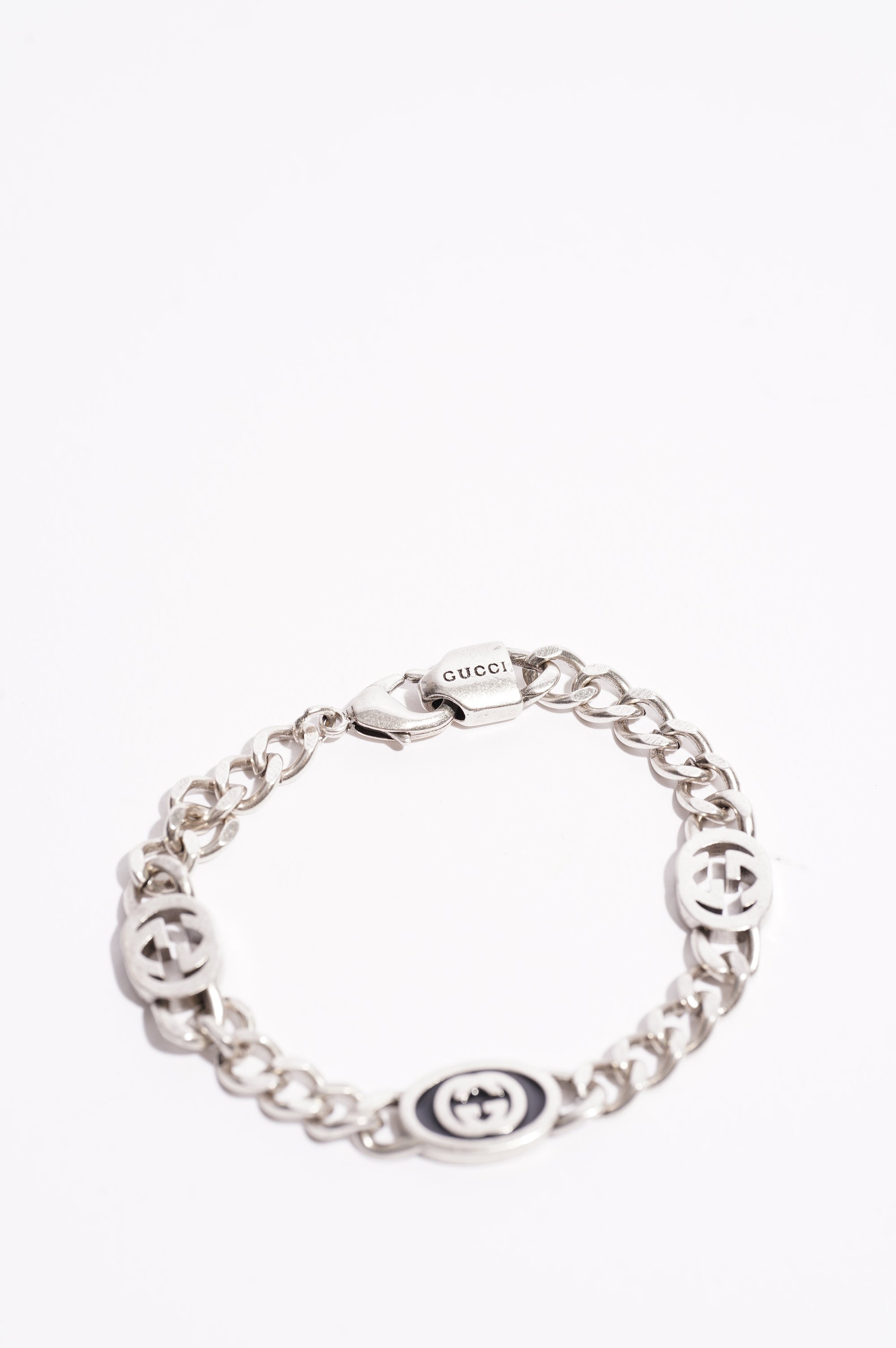 Gucci Interlocking GG Bracelet Silver