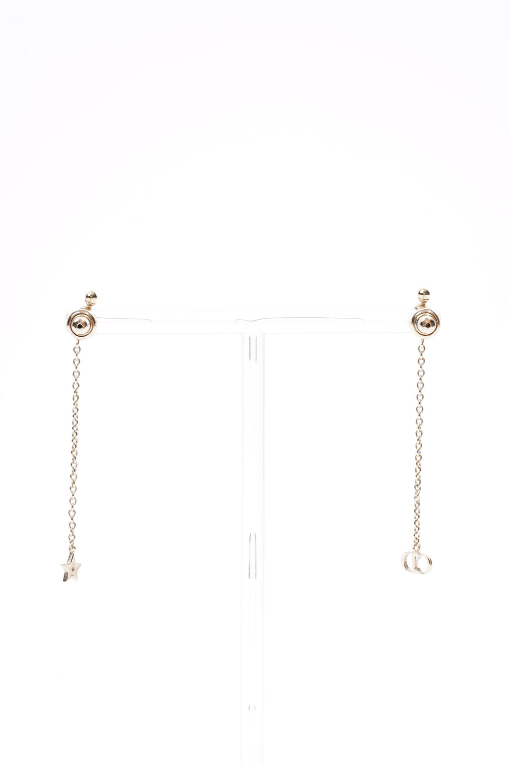 Christian Dior Womens Tribales Earrings Gold / Pearl