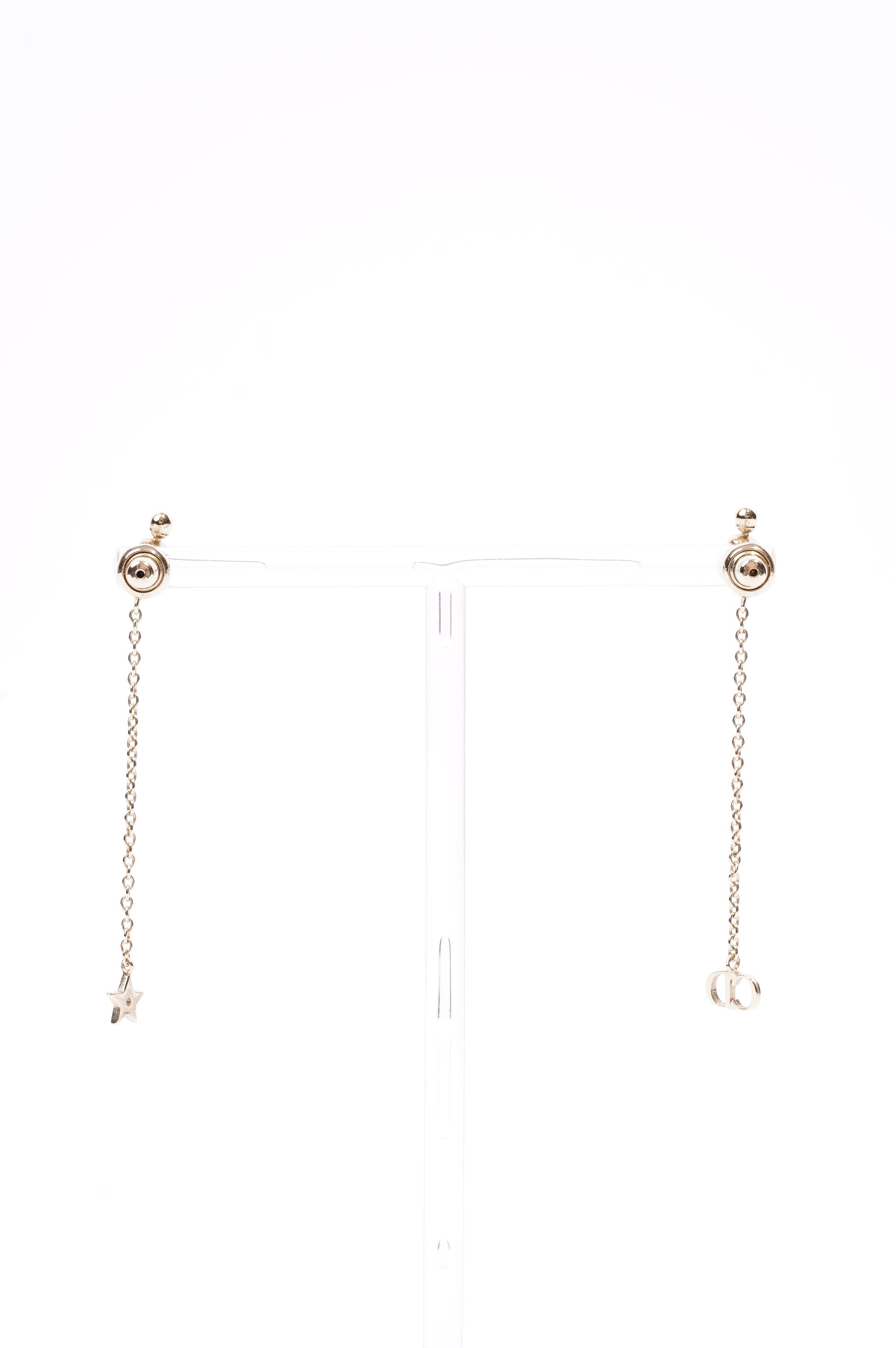 Christian Dior Womens Tribales Earrings Gold / Pearl