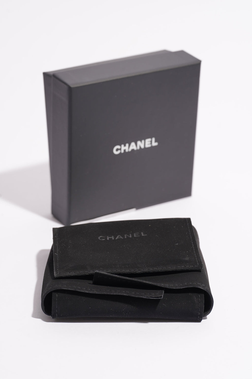 Chanel Womens Crystal Embellished Bracelet Silver