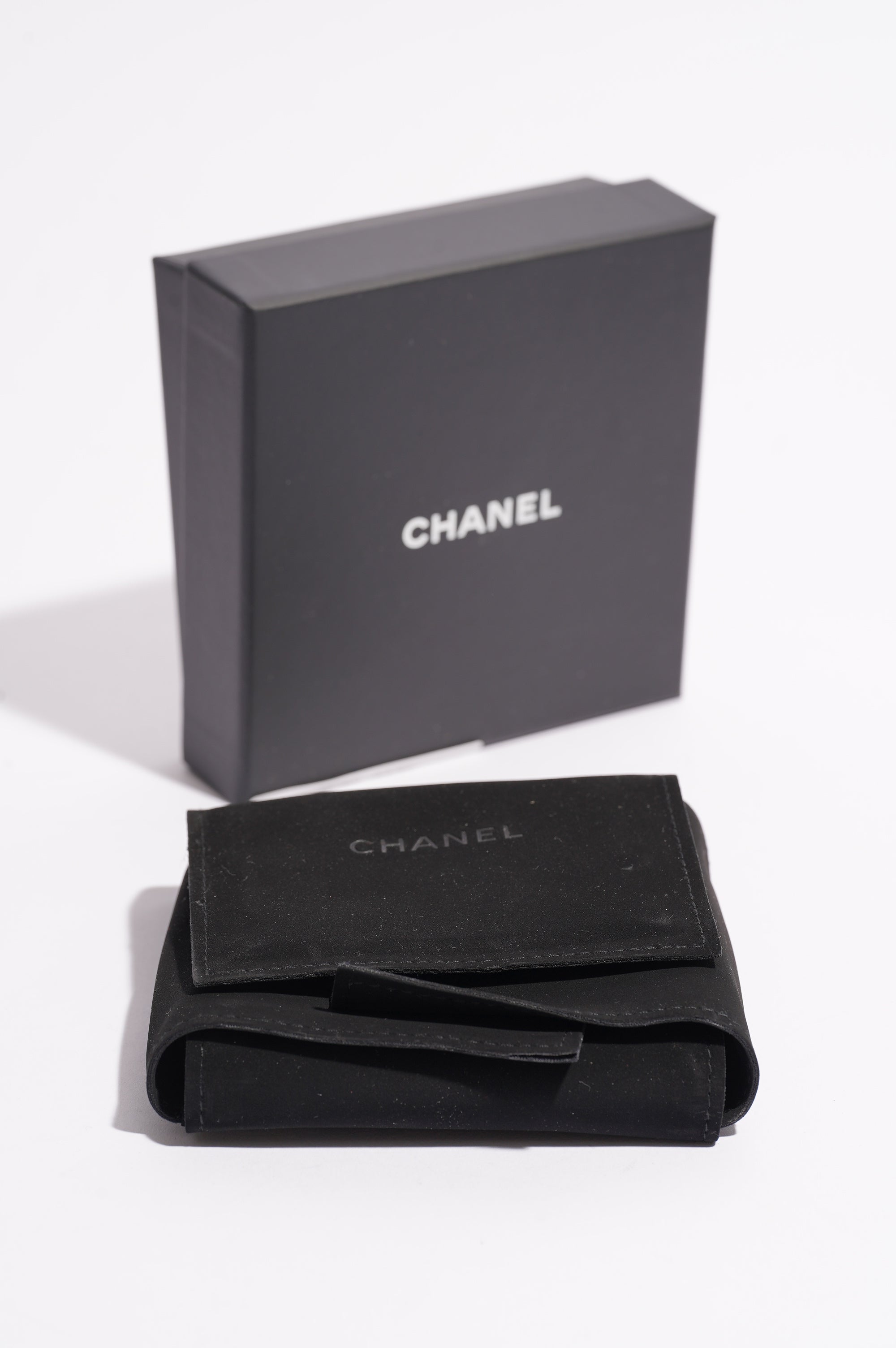 Chanel Womens Crystal Embellished Bracelet Silver