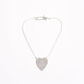 Gucci Womens Heart Tag Bracelet Silver