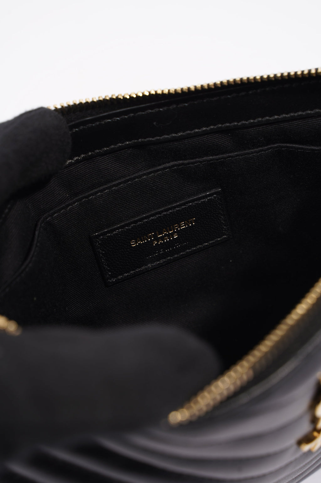 Saint Laurent Womens Pouch Black Small