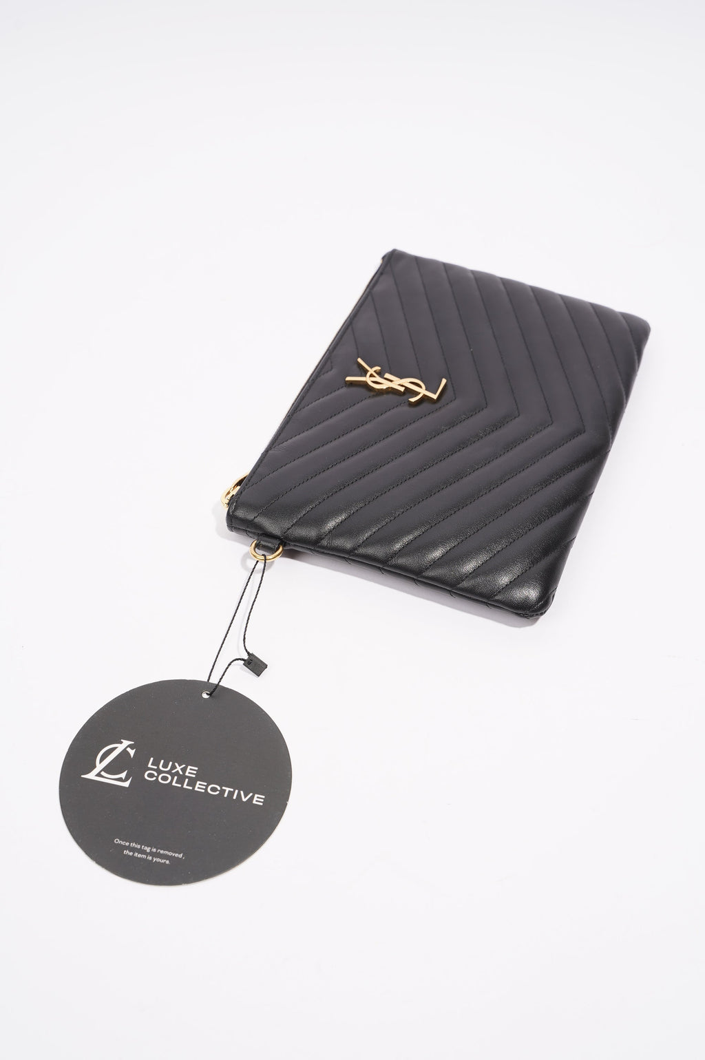 Saint Laurent Womens Pouch Black Small